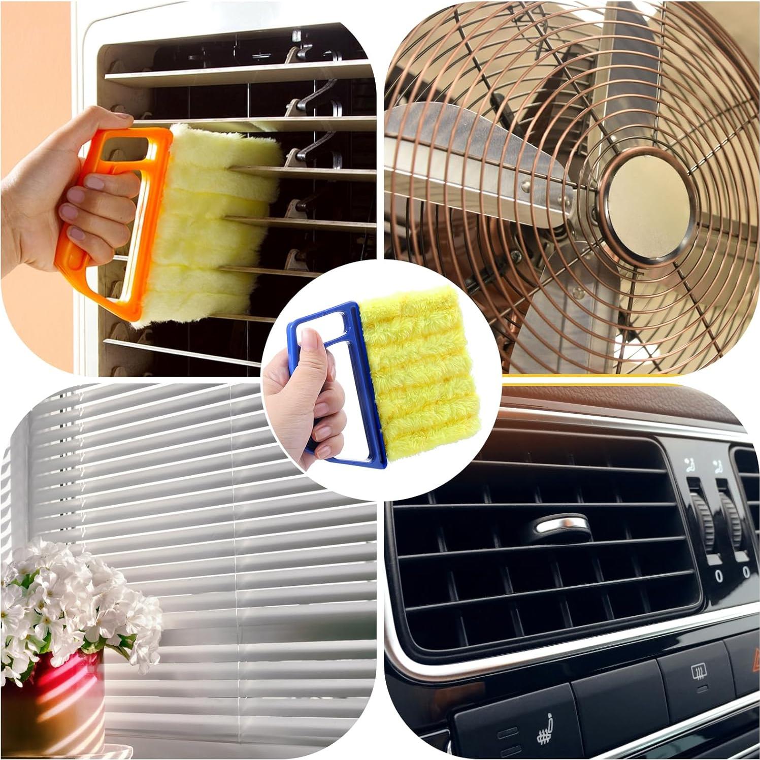 Cepillo de Limpieza de Persianas Vodolo con 6 Cabezas Intercambiables