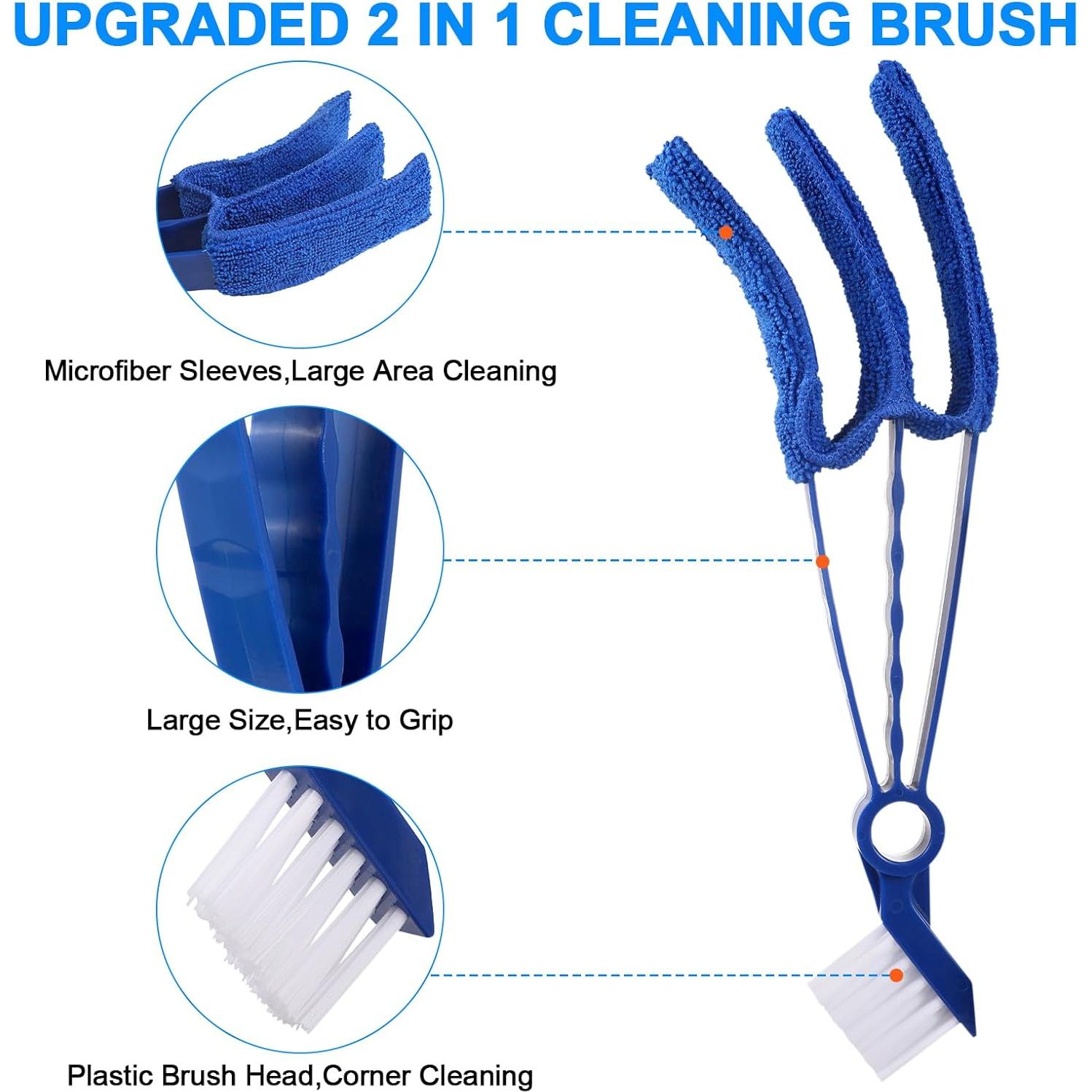 Limpiador de Persianas 2 en 1 EVEPRUS con Mangas Lavables