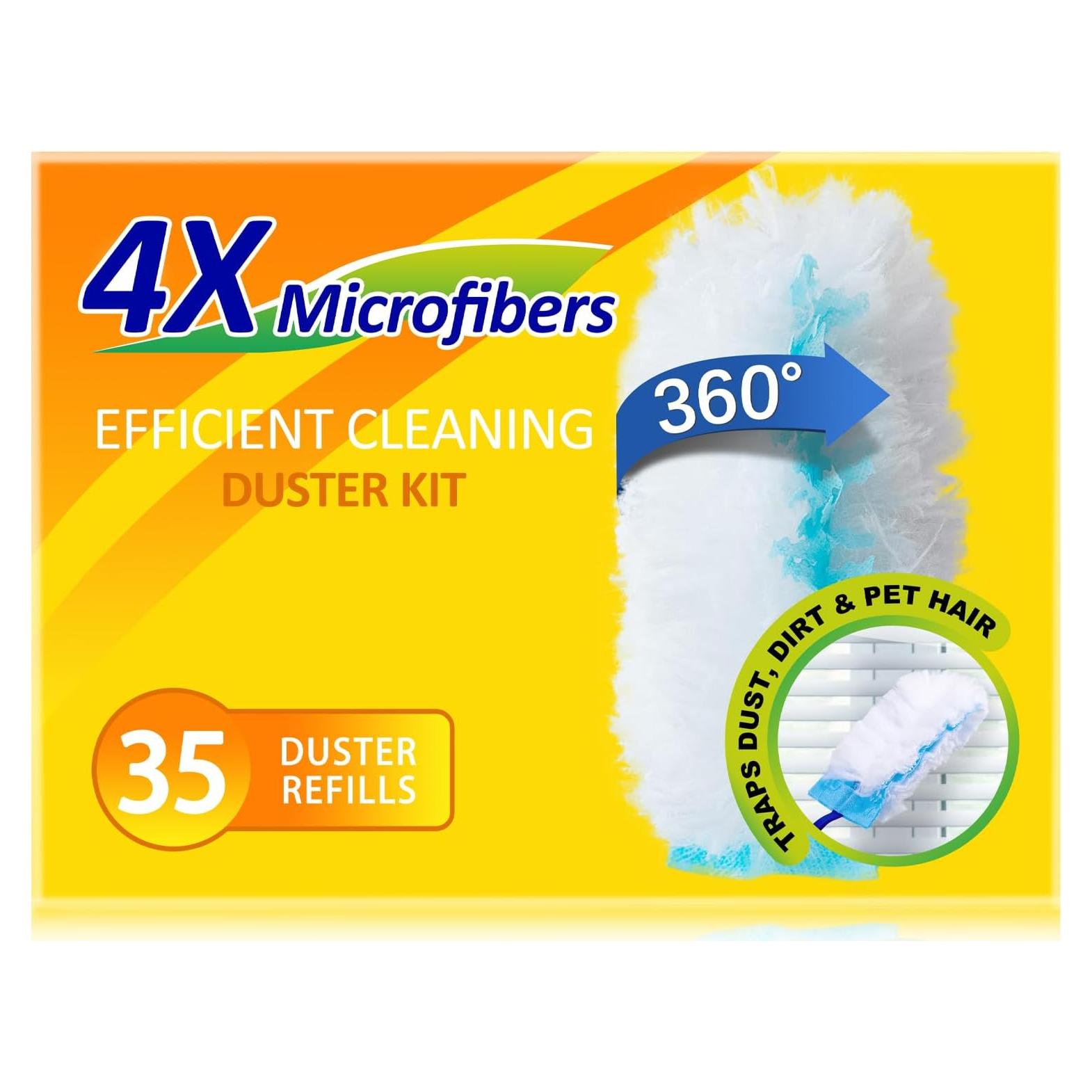 Kit de Limpieza LANARP con 35 Recargas y 2 Mangos Extensibles