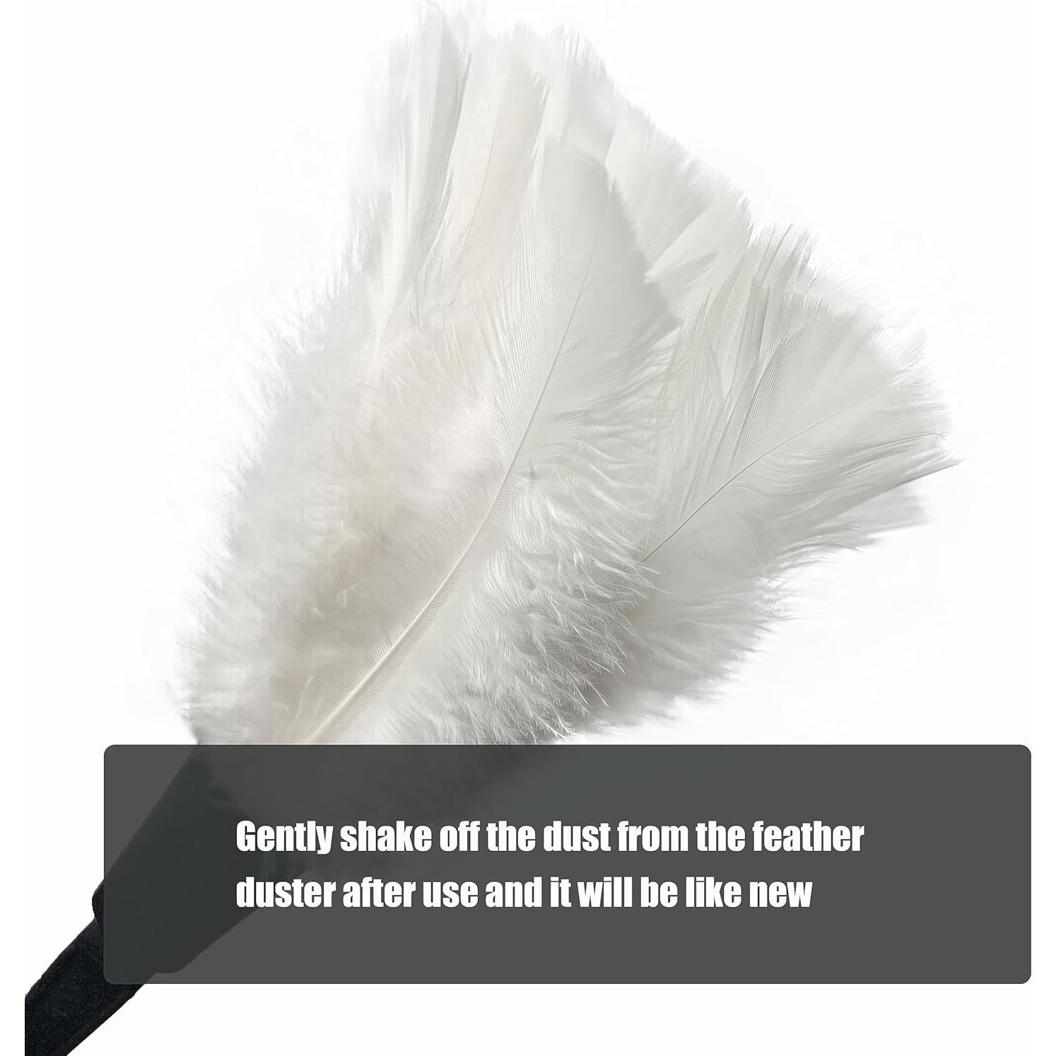 Duster de Plumas AIDUZETY 35.56 cm Blanco - Cepillo de Limpieza