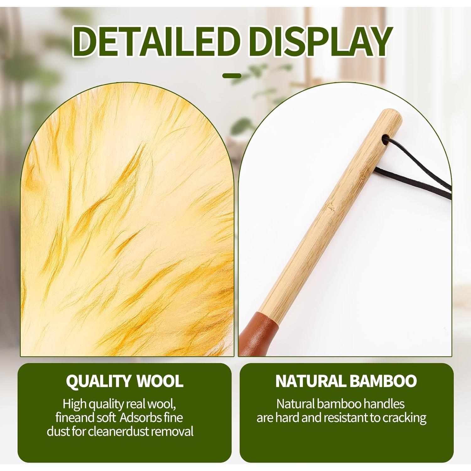 Plumero de lana de cordero MehelloFeather 20 cm - 2 piezas