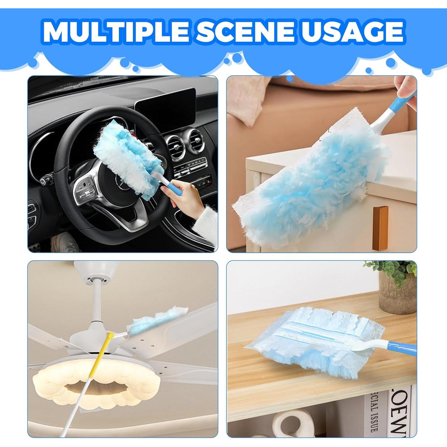 Recargas Duster Swiffer LYASIL - 50 Recargas + 5 Mangos