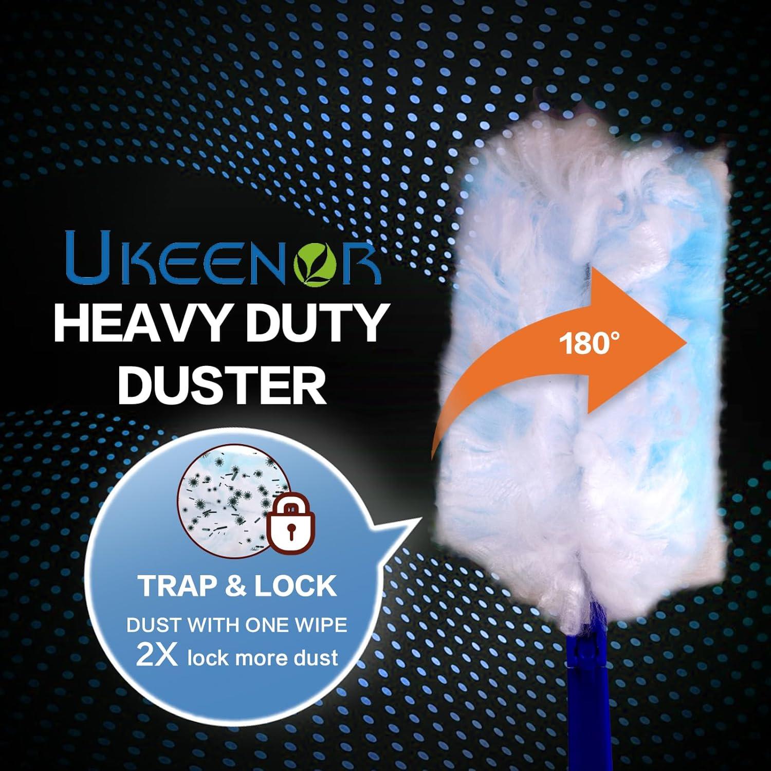Kit de Recambios Duster UKEENOR con Mango Extensible y 15 Recambios
