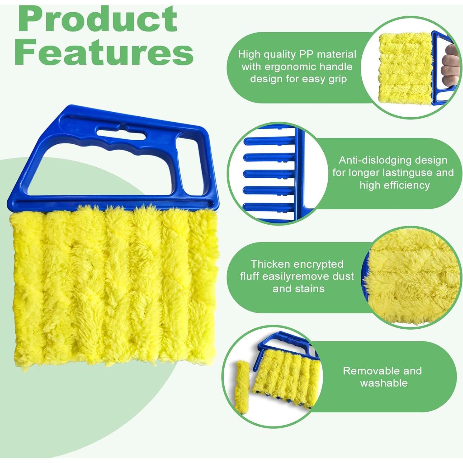 Juego de herramientas de limpieza HAOHOMIO 4 piezas multi-superficie