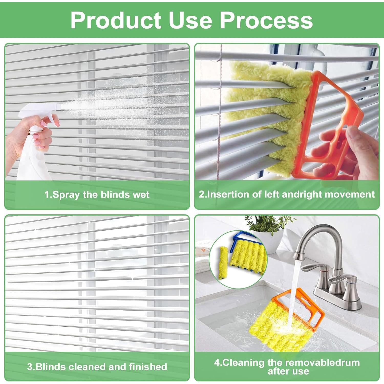 Juego de herramientas de limpieza HAOHOMIO 4 piezas multi-superficie