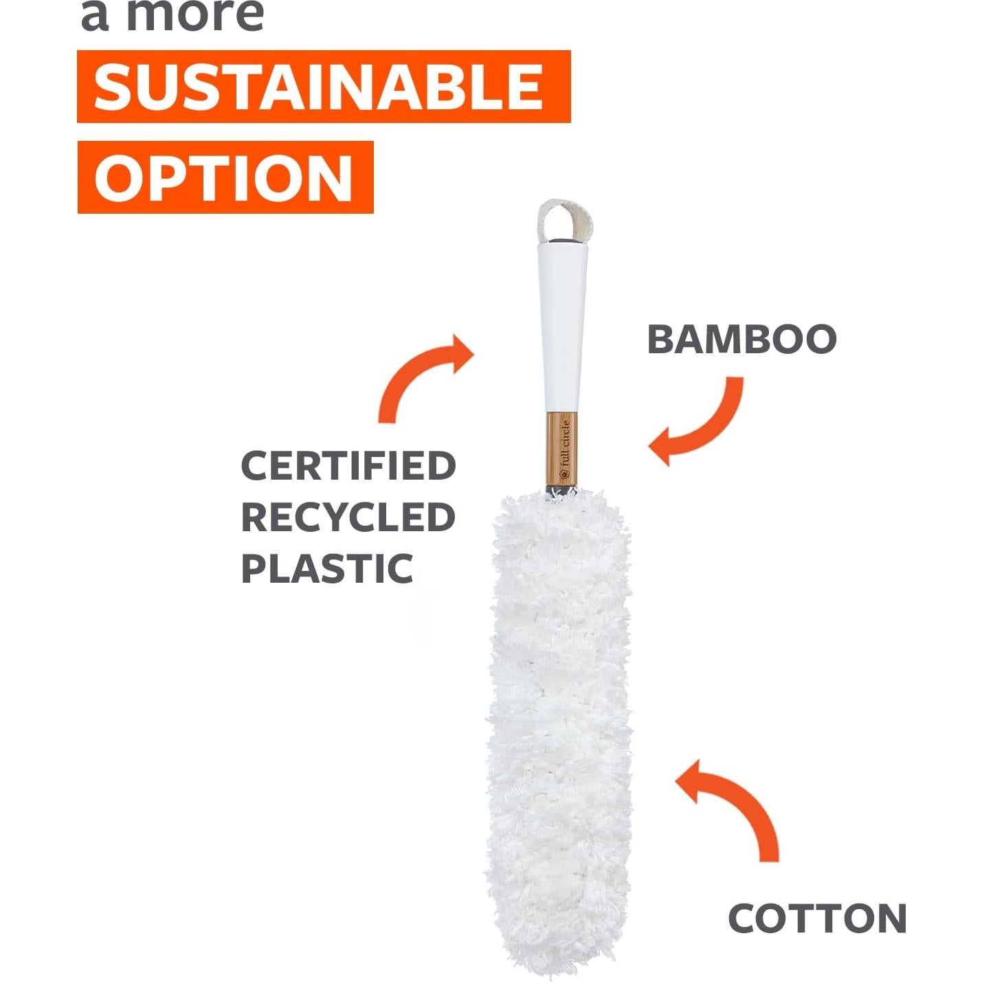 Plumero de Microfibra Lavable Full Circle FC14603W Blanco