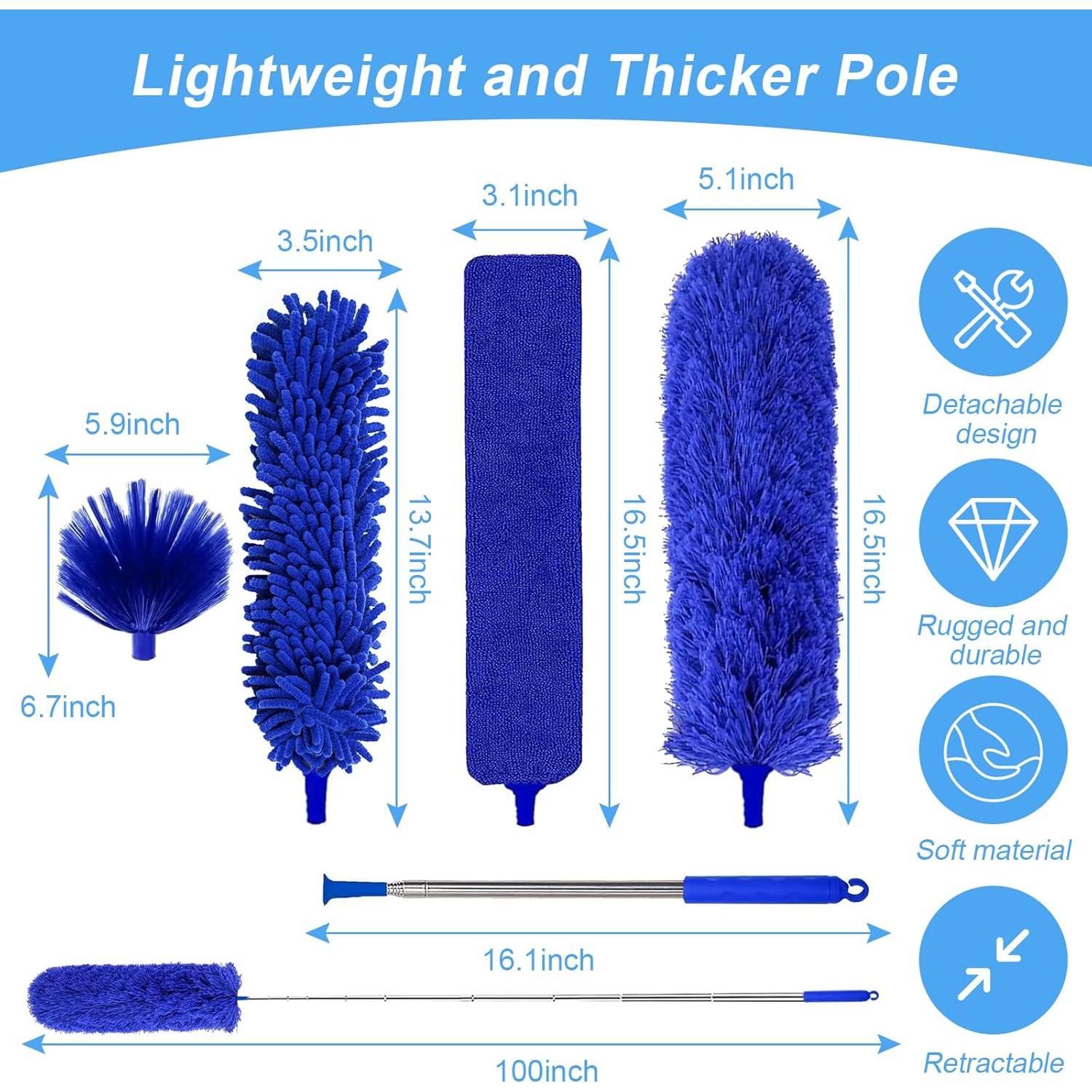 Kit de Limpieza Duraone 5 en 1 con Polo Extensible 254 cm