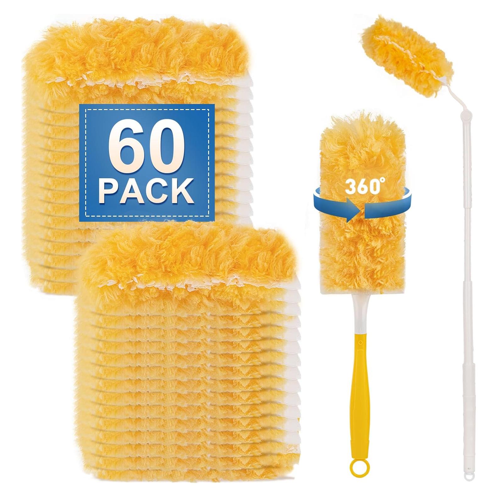 Recargas de Plumero YHOVID 60 Unidades Microfibra Mango Extensible