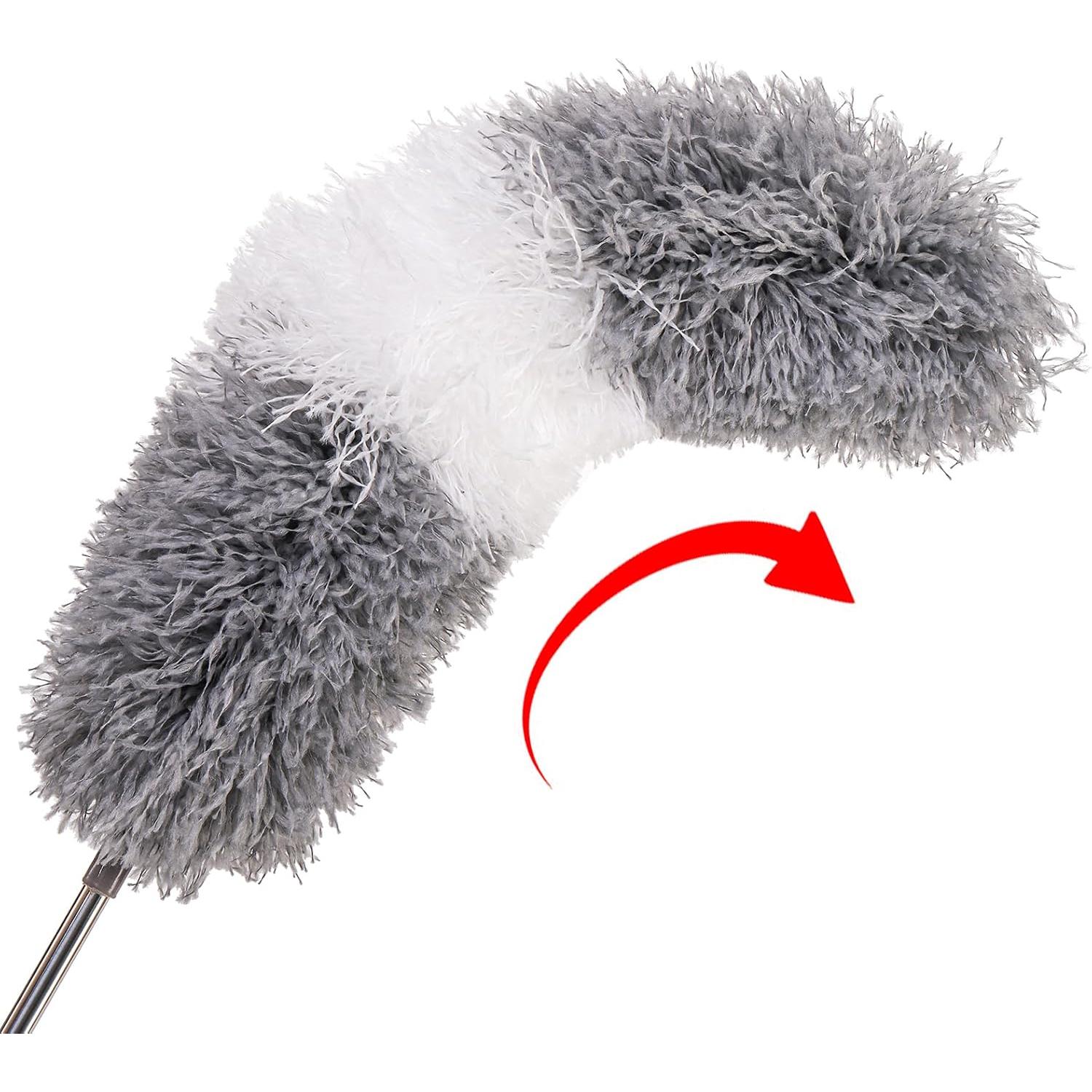 Kit de Plumeros de Microfibra SOUJOY 12 Piezas con Mango Extensible 76-188 cm