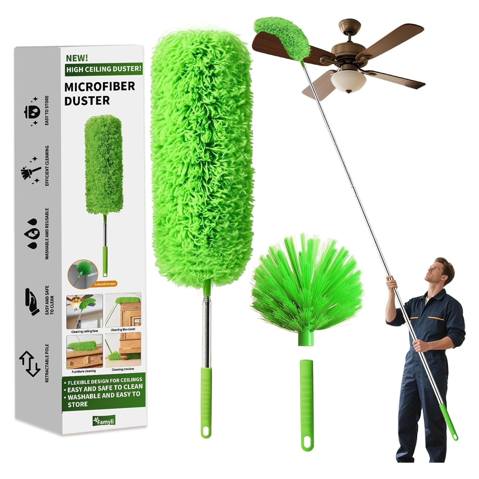 Limpiador Telarañas FAMYLI con Polo Extensible 280 cm