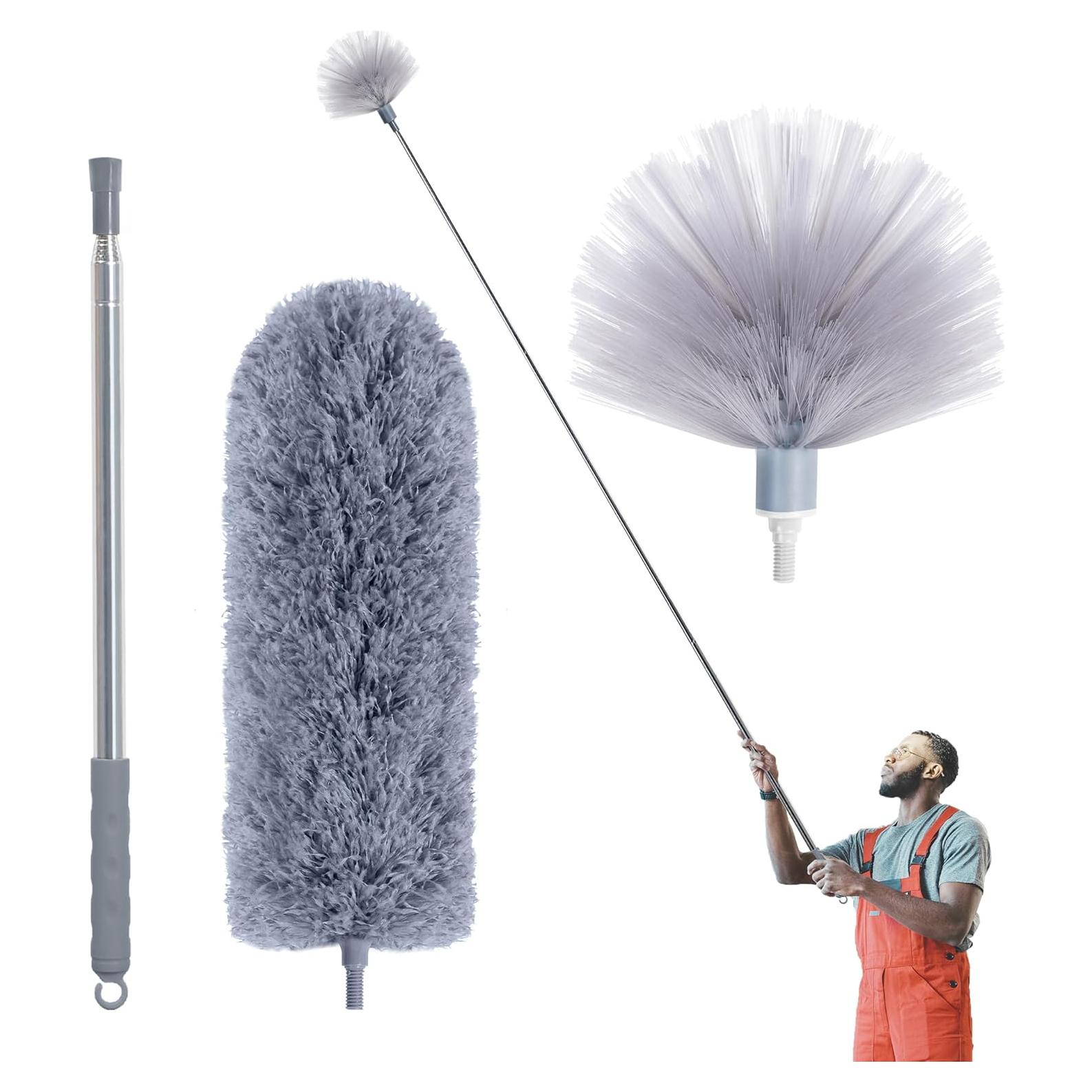 Kit Limpiador Telarañas IVYROLL con Polo Extensible 254 cm