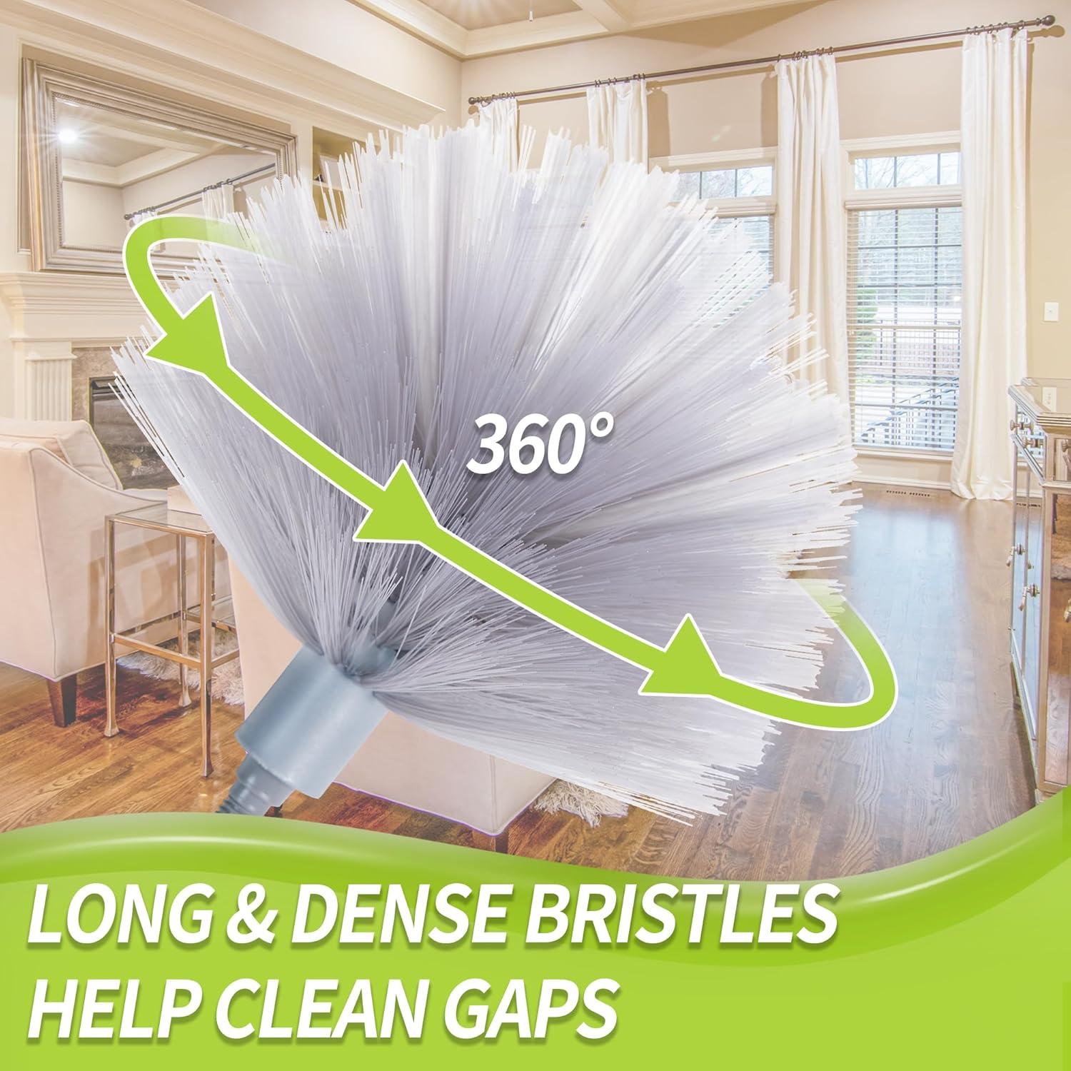 Kit Limpiador Telarañas IVYROLL con Polo Extensible 254 cm