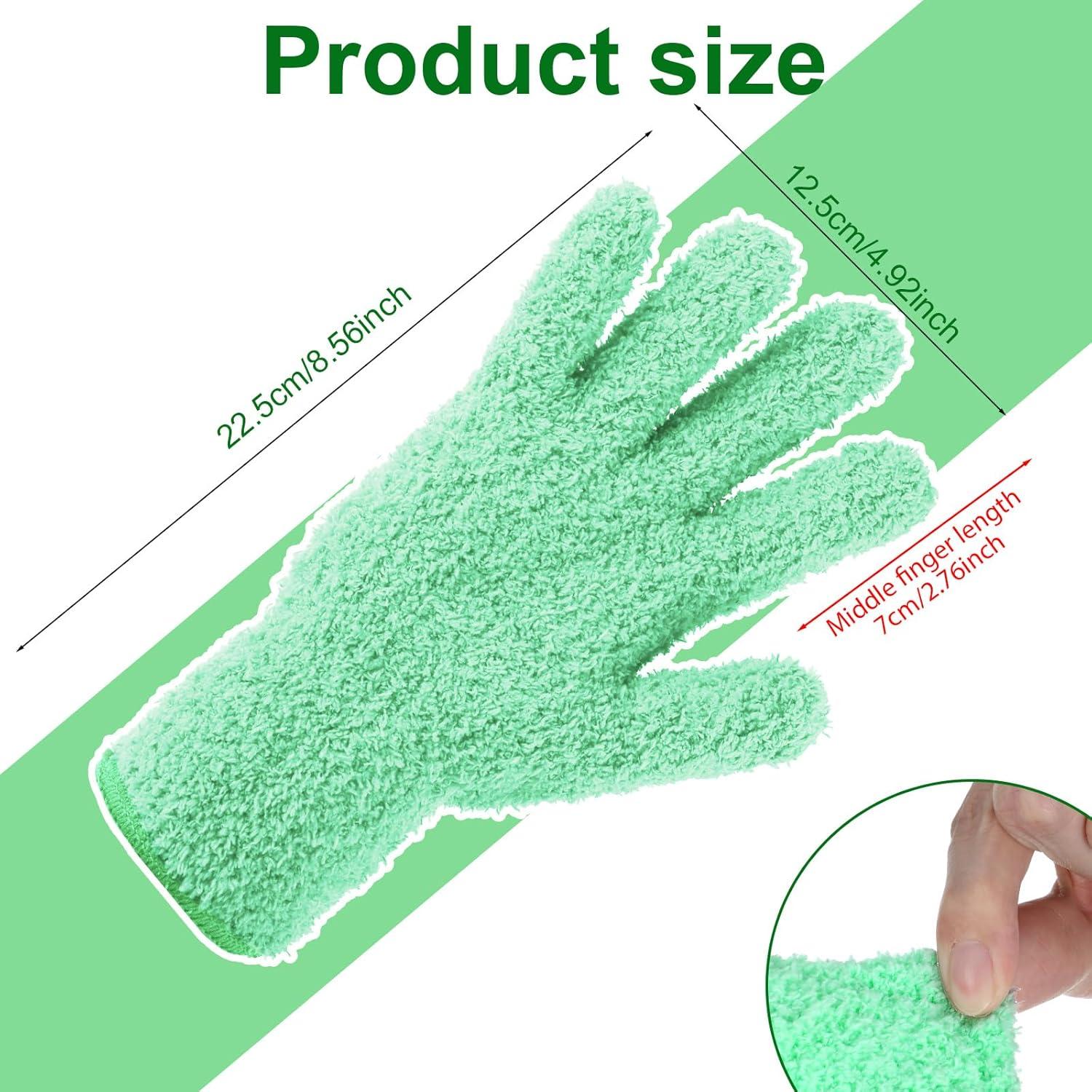 Guantes de Microfibra para Limpiar Plantas y Cocina Verde