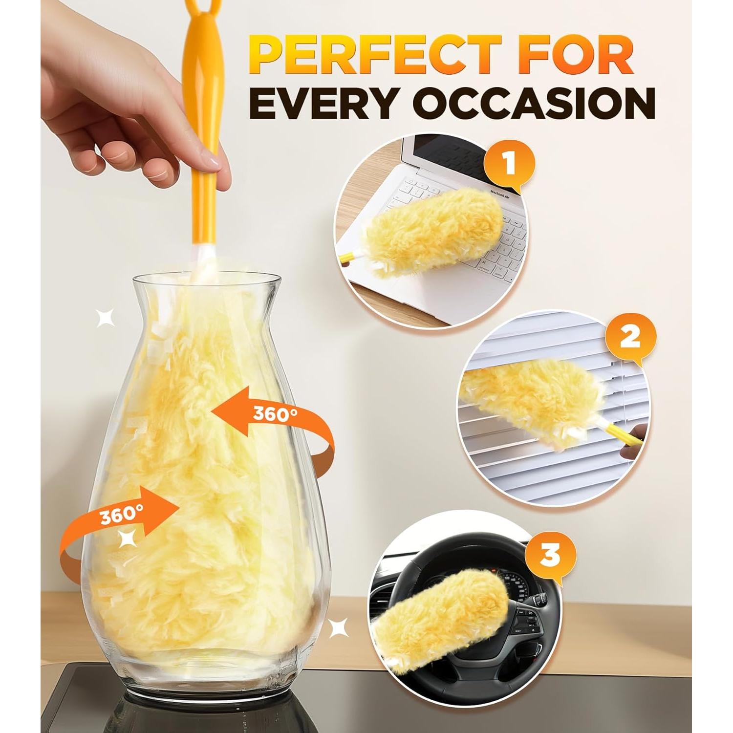 Recargas Duster 30 Piezas Rekopi Amarillo Microfibra 360°