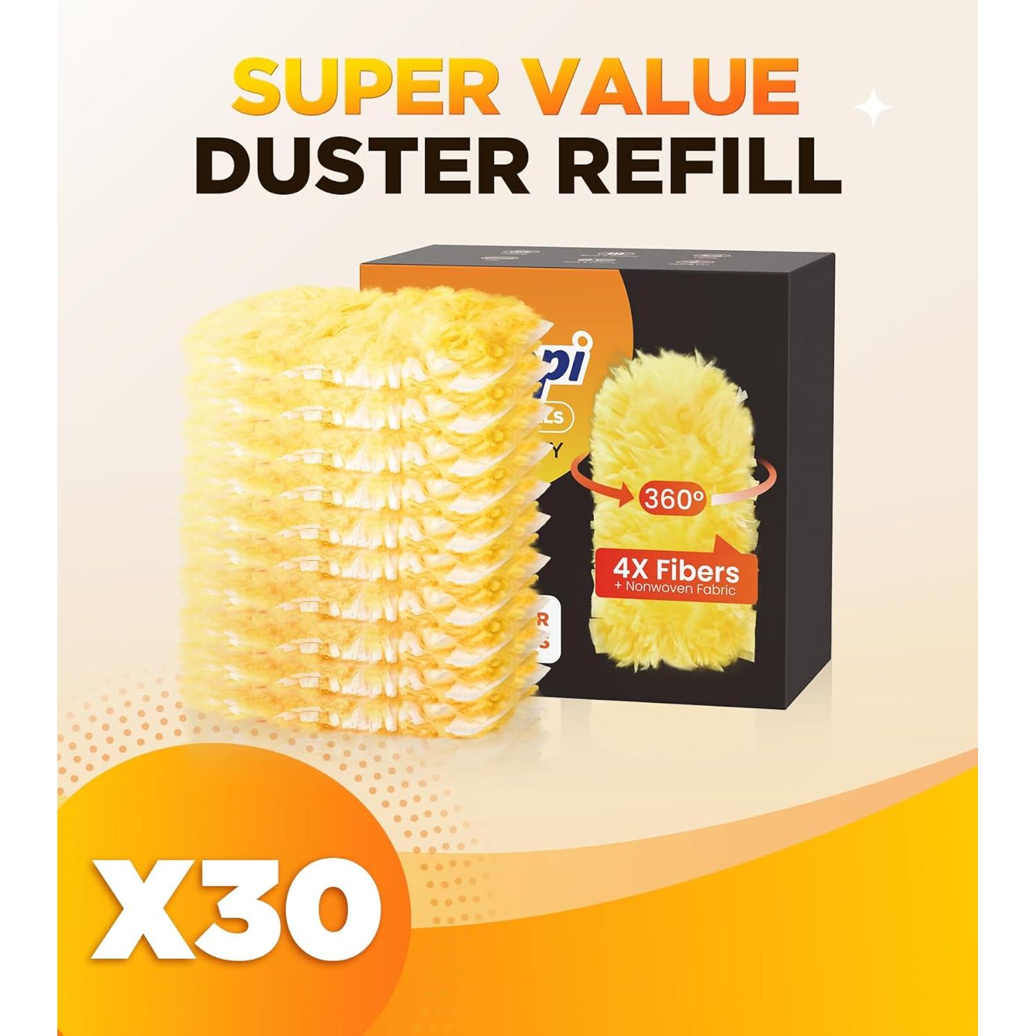 Recargas Duster 30 Piezas Rekopi Amarillo Microfibra 360°