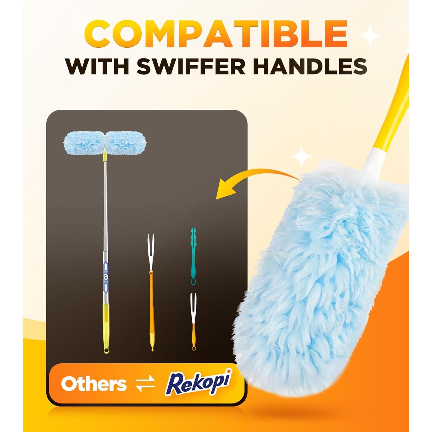 Recarga 30 Dusters Microfibra REKOPI + 1 Mango Ergonómico
