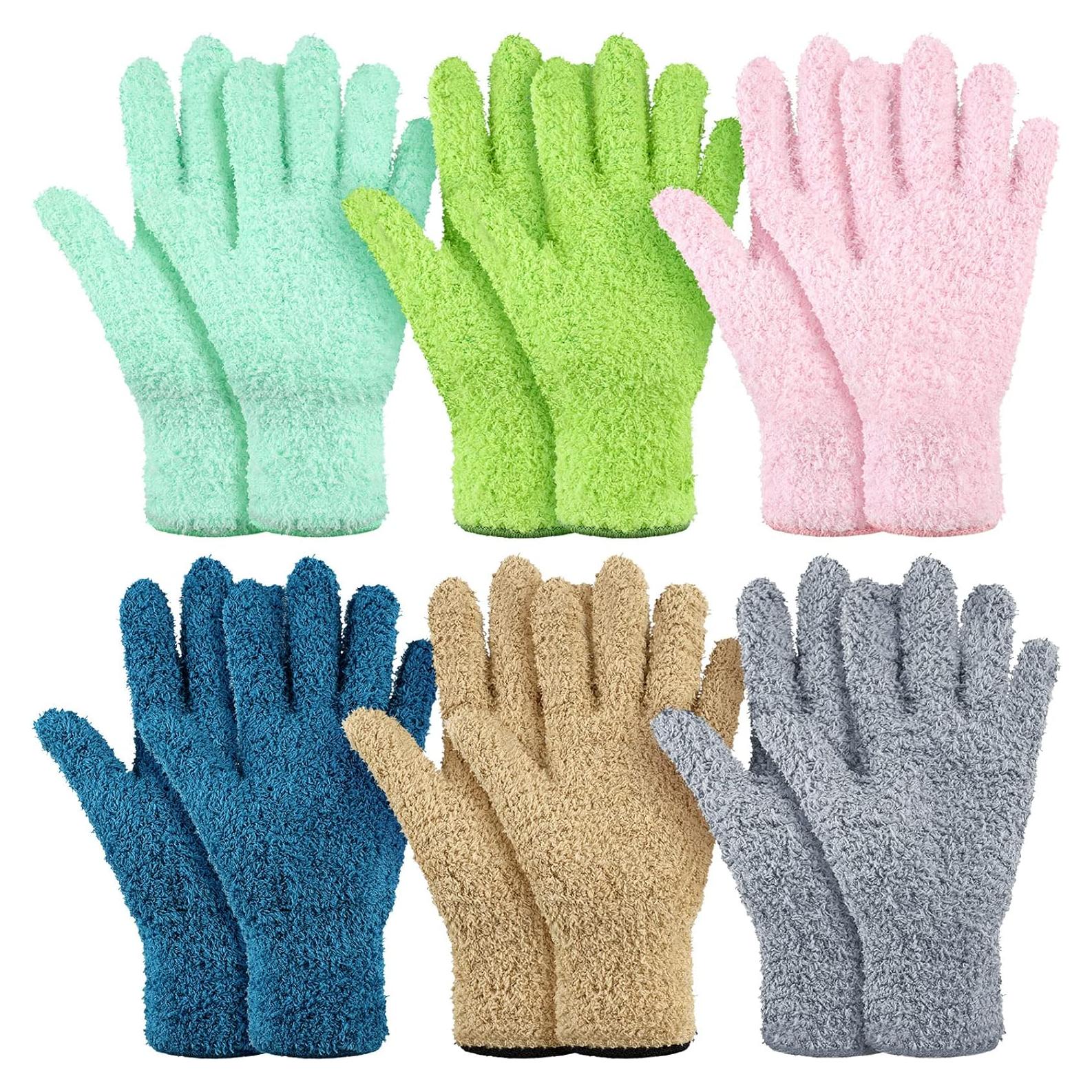 Guantes de Microfibra Bencailor 6 Pares para Limpieza Grande