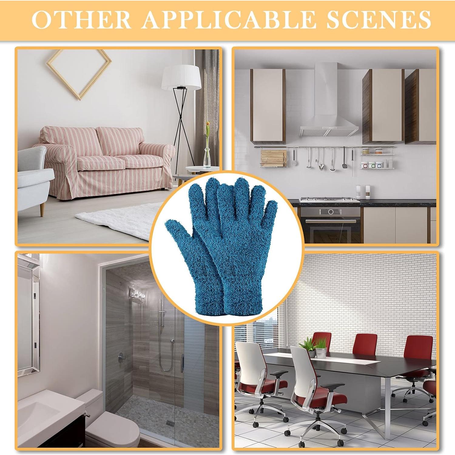 Guantes de Microfibra Patelai para Limpiar Plantas - 3 Pares