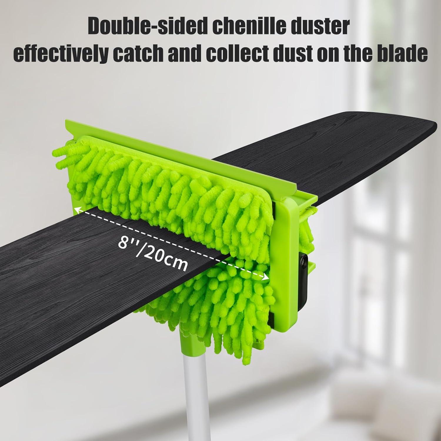 Limpiador de Ventiladores de Techo Qaestfy 190.5 cm Flexible 2 en 1