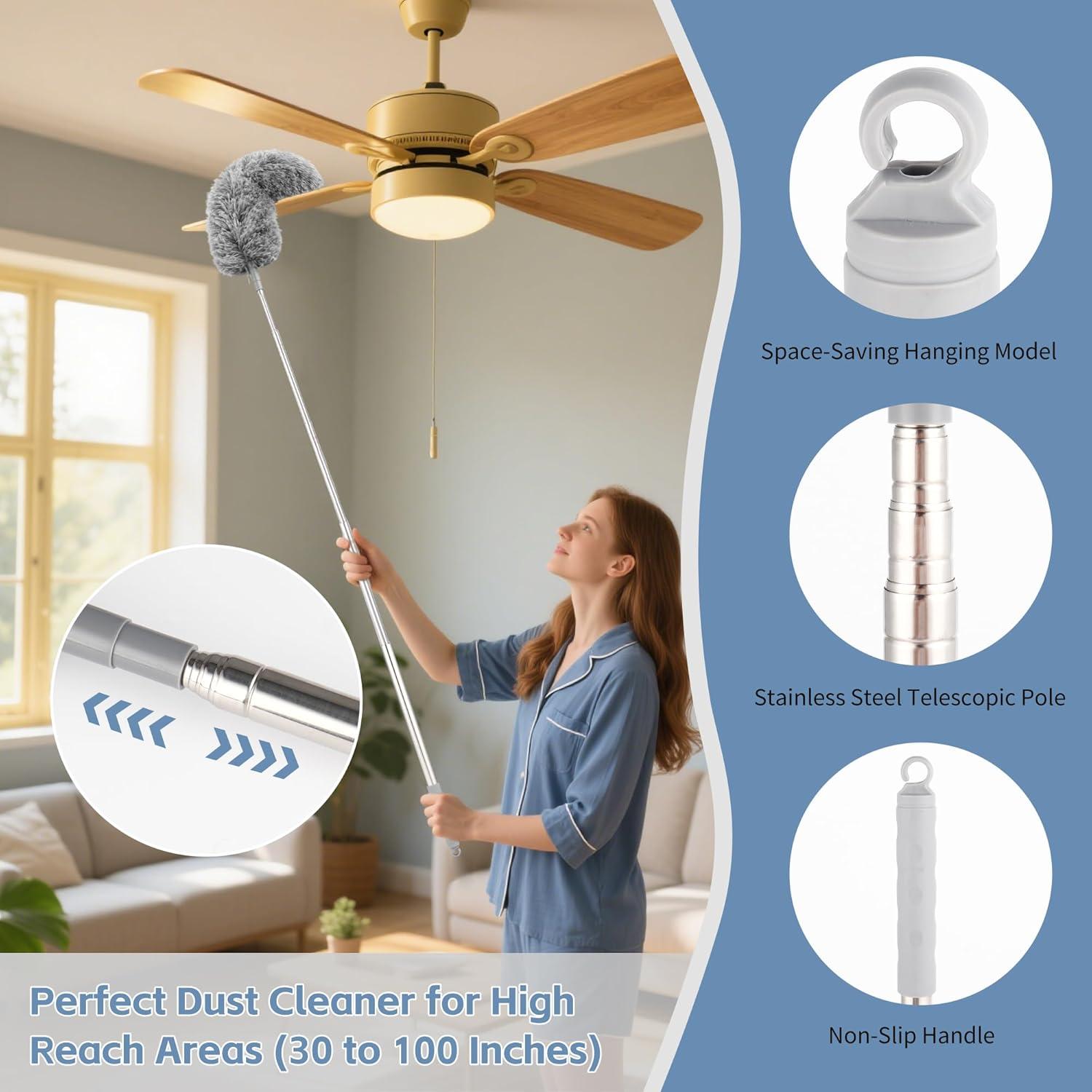 Kit de Plumones Telescópicos Supercenter 3 Piezas 254 cm