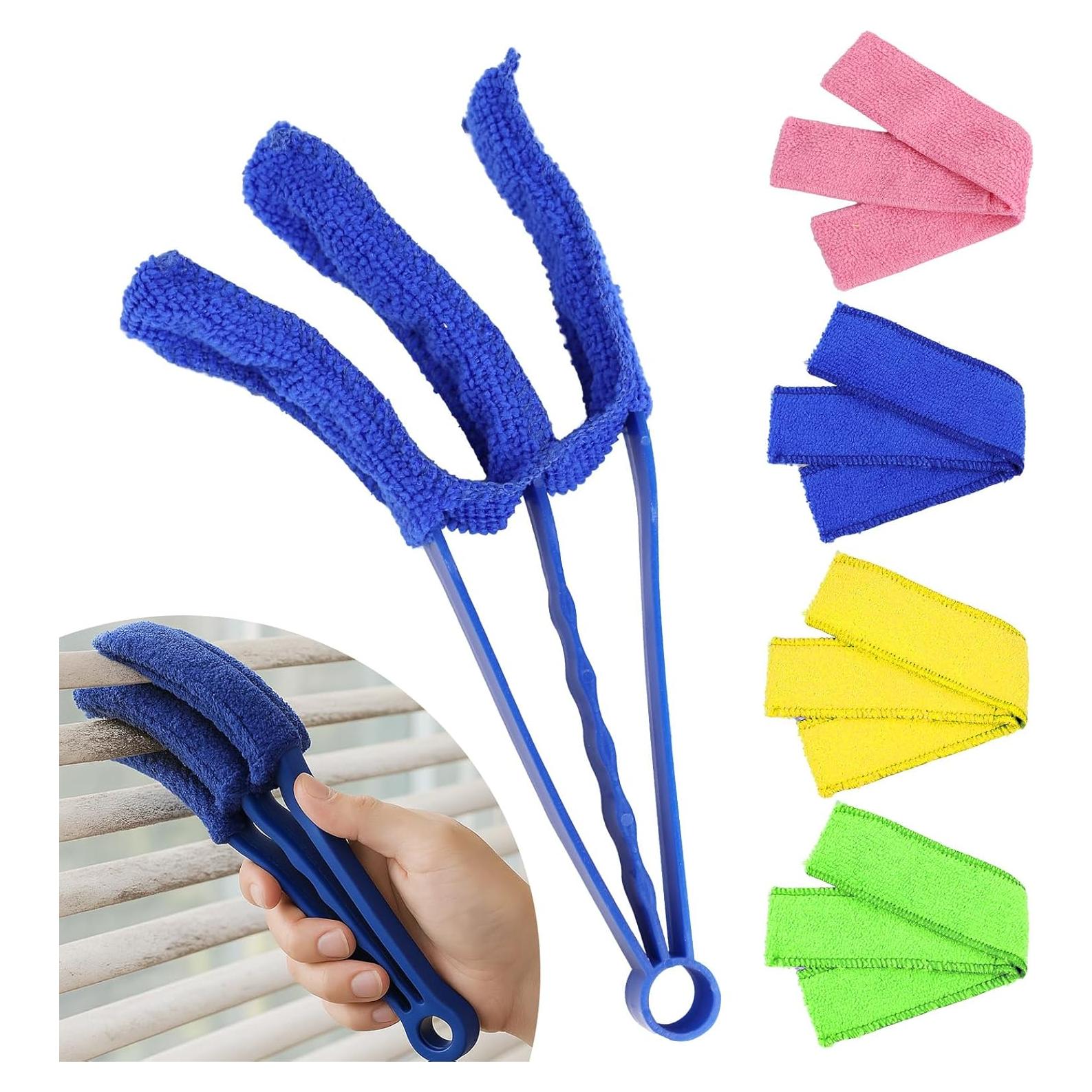 Limpiador de Persianas Ongfuwu con 5 Mangas de Microfibra