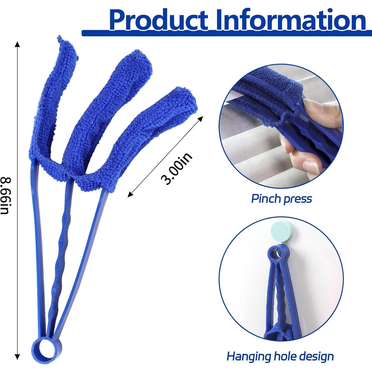 Limpiador de Persianas Ongfuwu con 5 Mangas de Microfibra