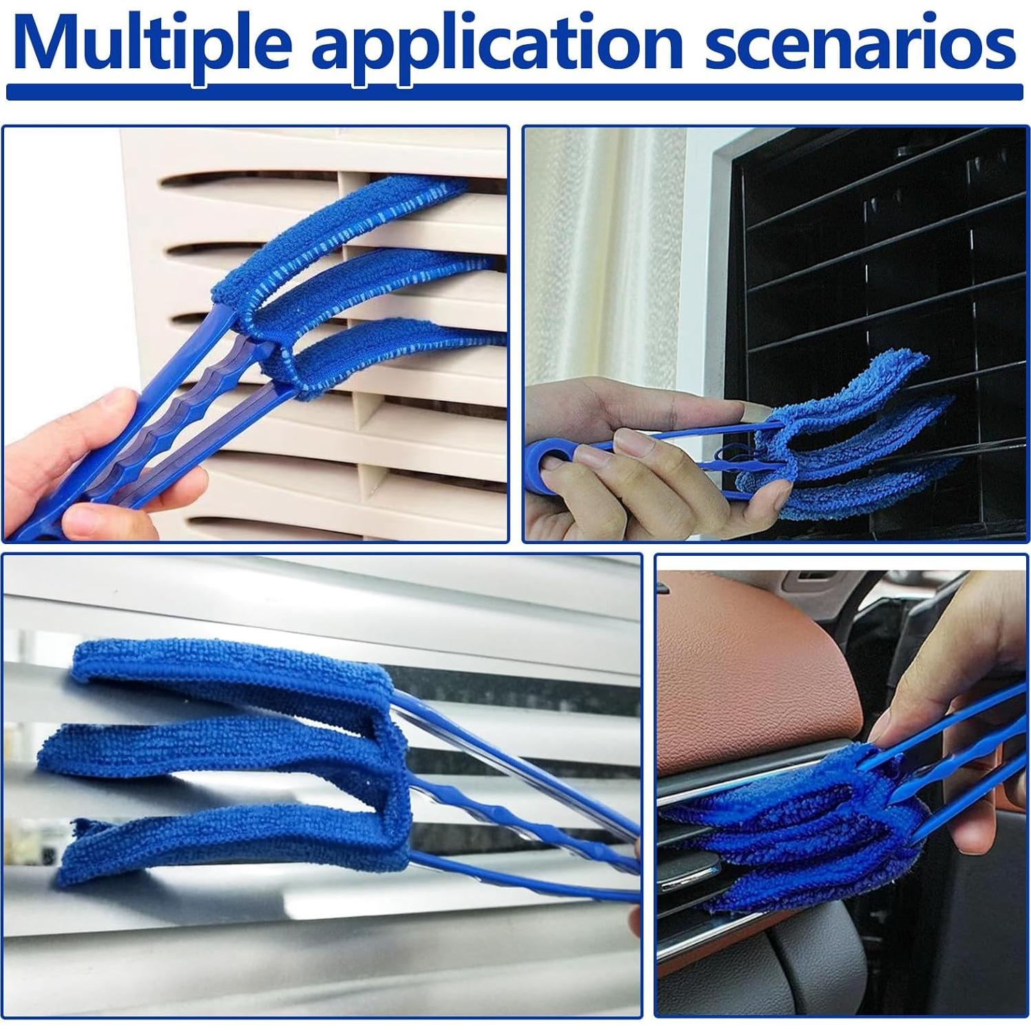 Limpiador de Persianas Ongfuwu con 5 Mangas de Microfibra