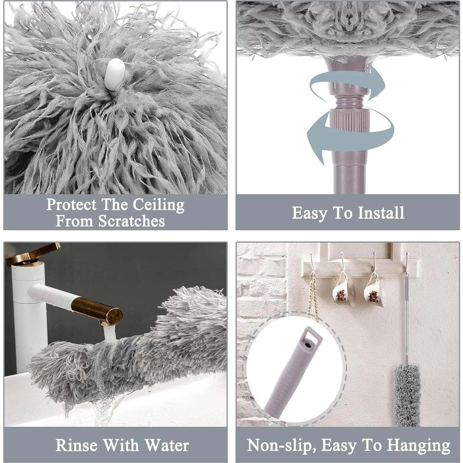 Duster Telescópico MIZIKUSON 254 cm Microfibra Flexible Lavable