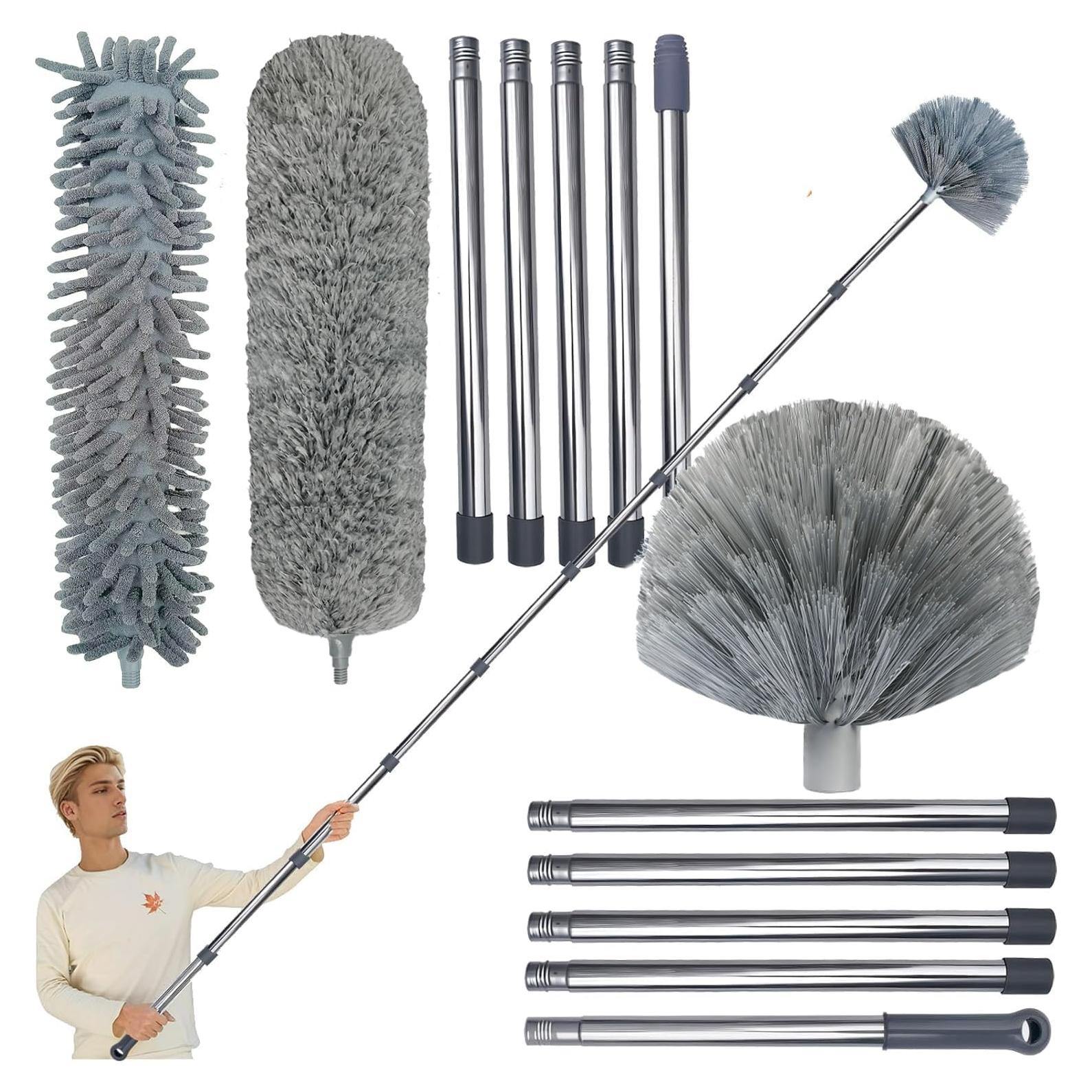 Kit de Duster Tockrop 3 PCS con Polo Extensible 4-14 m