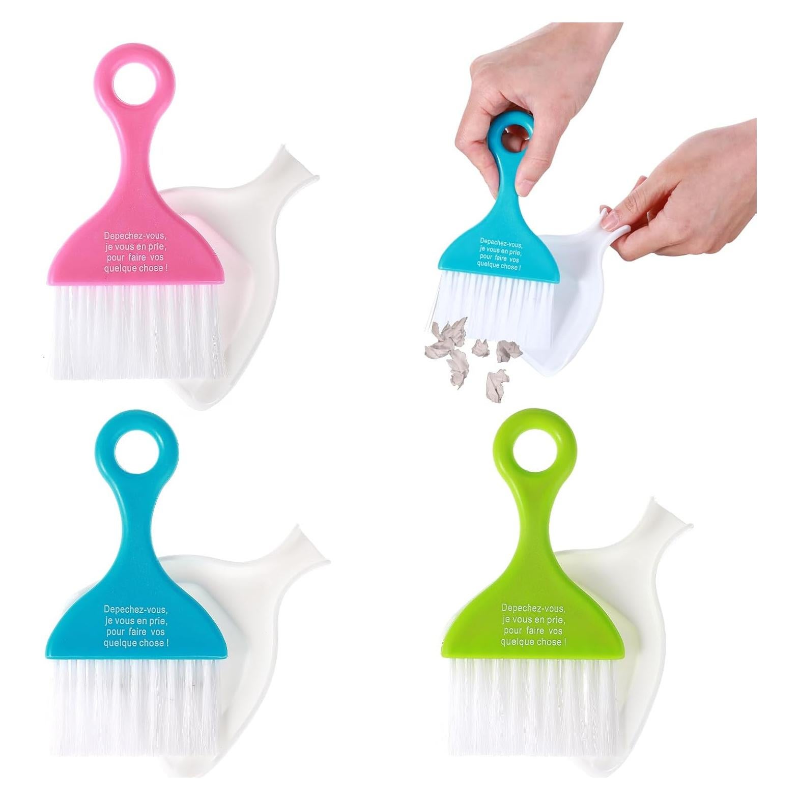 Juego de Mini Recogedor y Escoba Sibba 3 Piezas - Colores Vibrantes