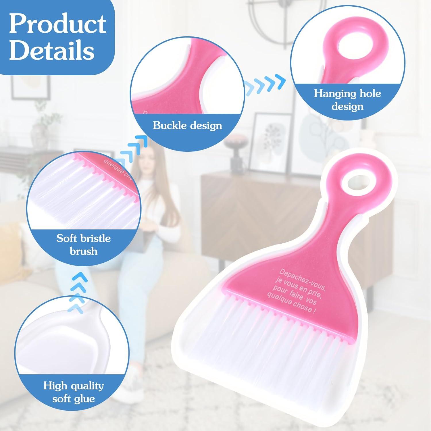 Juego de Mini Recogedor y Escoba Sibba 3 Piezas - Colores Vibrantes