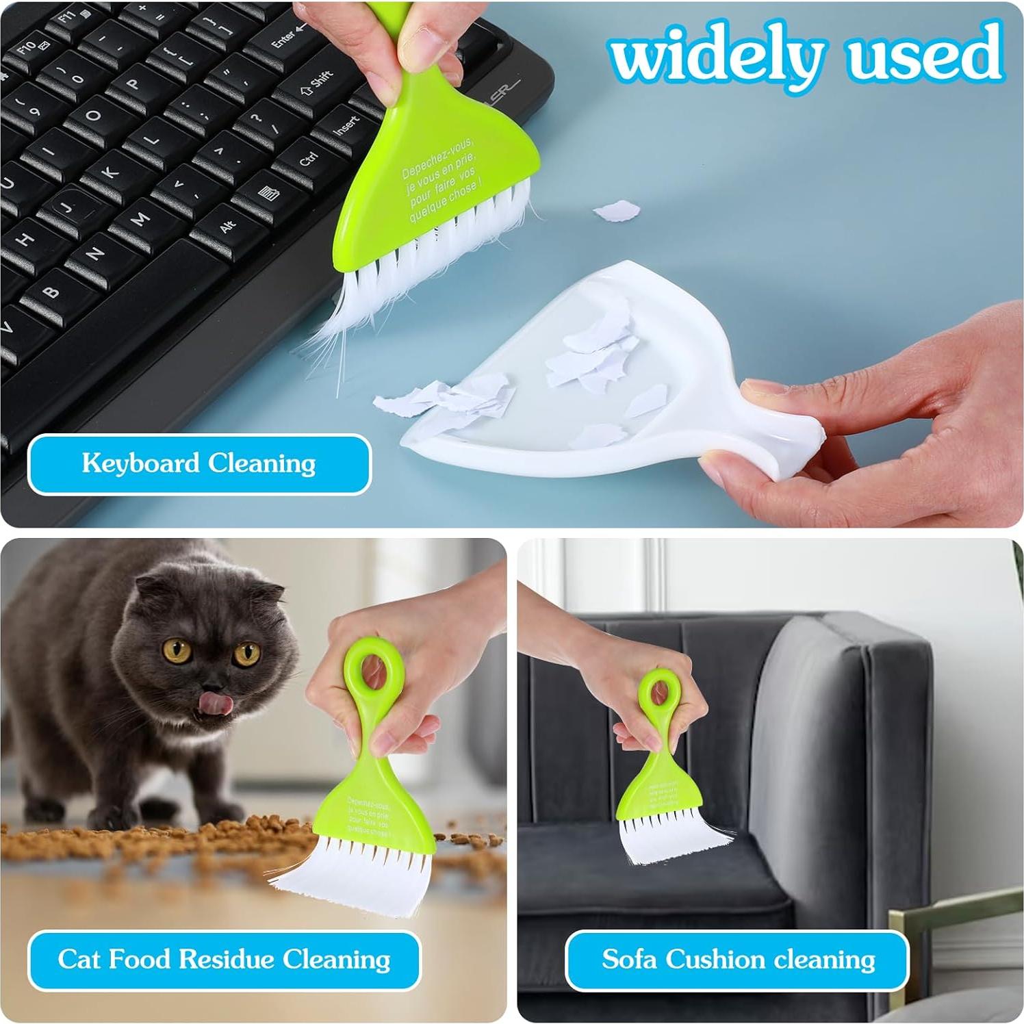 Juego de Mini Recogedor y Escoba Sibba 3 Piezas - Colores Vibrantes