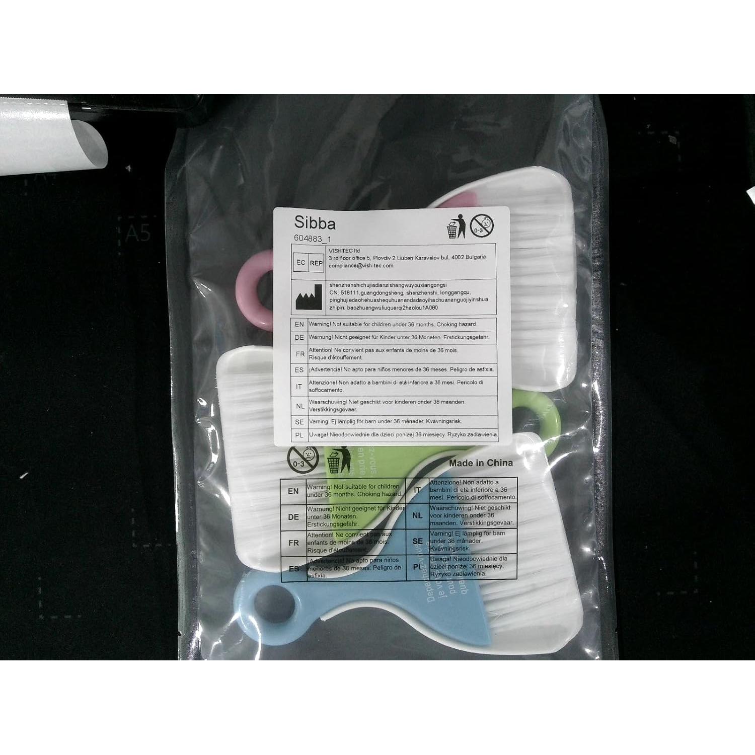 Juego de Mini Recogedor y Escoba Sibba 3 Piezas - Colores Vibrantes