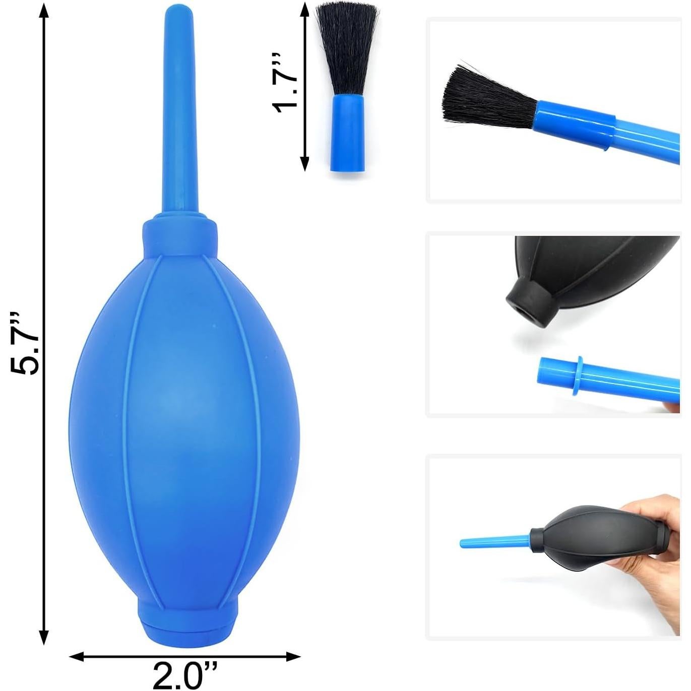 Soplador de Aire Manual Medsuo 2pcs con Cepillo Suave