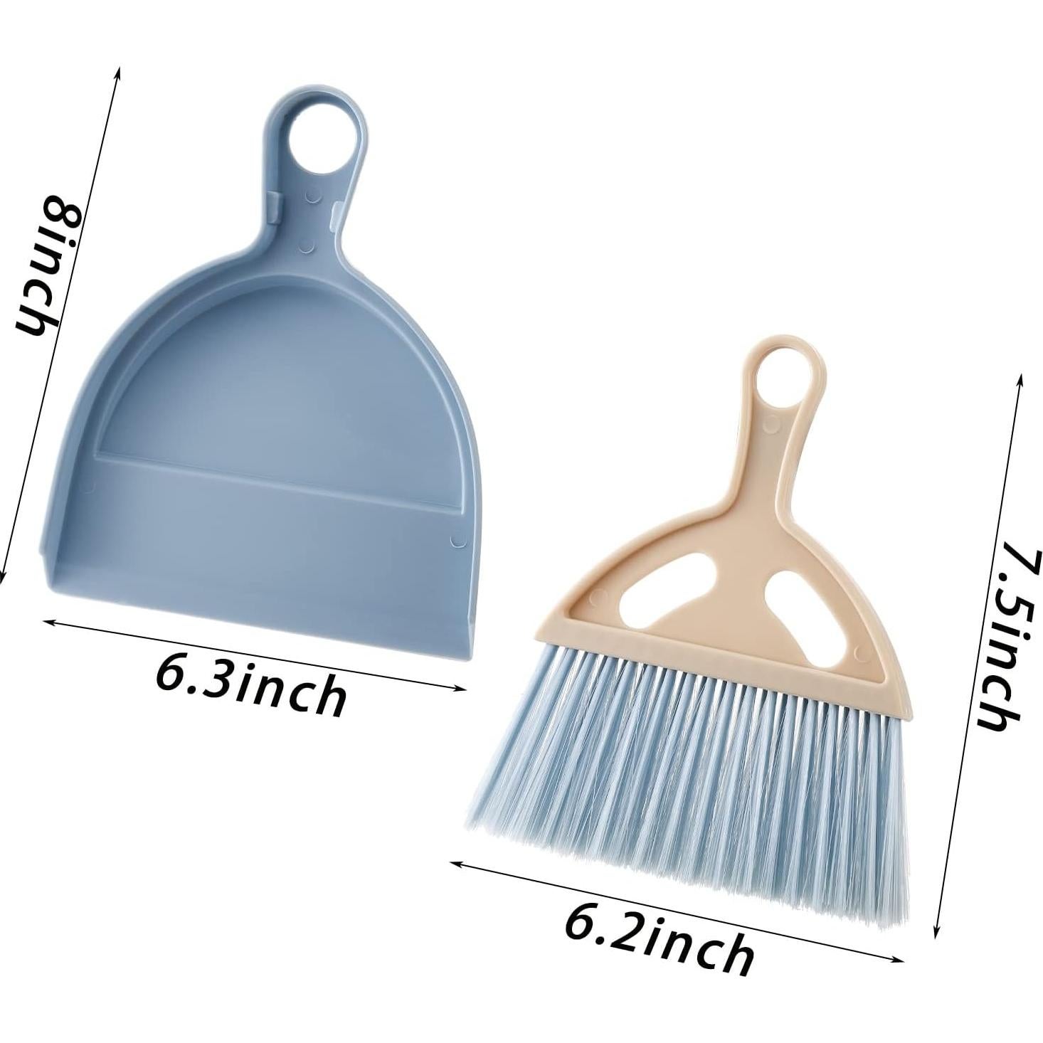 Juego de Recogedor y Cepillo Mini SOUJOY - 6 Paquetes, Compacto