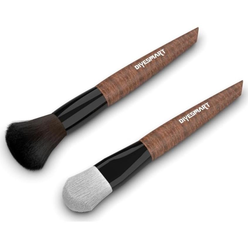 Kit de Cepillos de Limpieza DIYESMART 2 Piezas Mango Madera