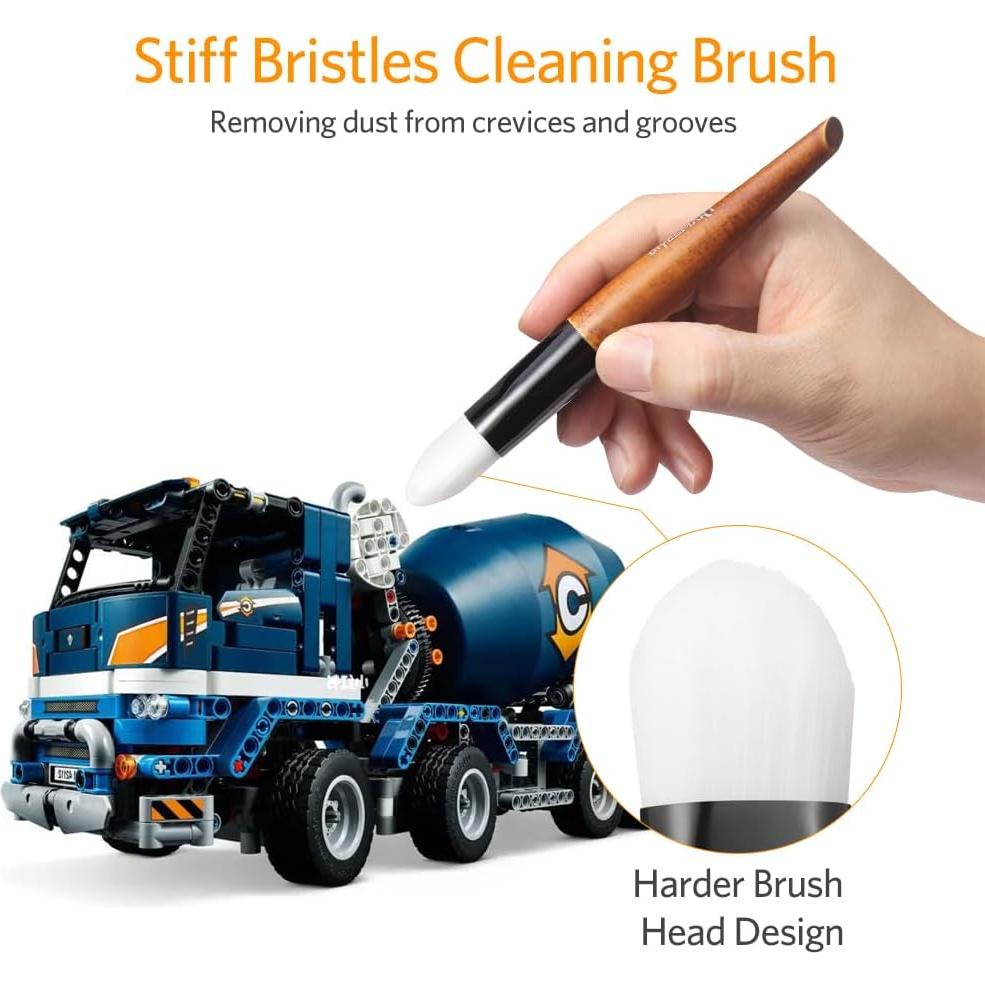 Kit de Cepillos de Limpieza DIYESMART 2 Piezas Mango Madera