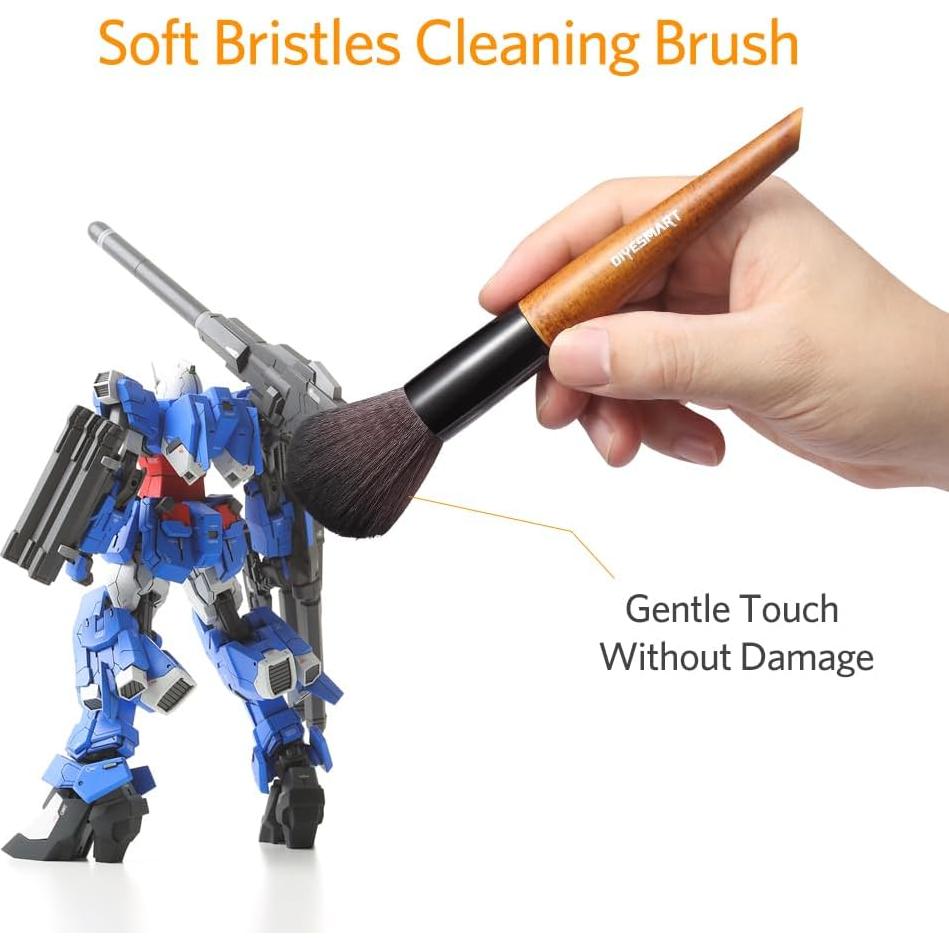 Kit de Cepillos de Limpieza DIYESMART 2 Piezas Mango Madera