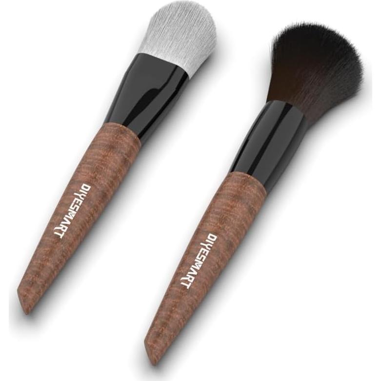 Kit de Cepillos de Limpieza DIYESMART 2 Piezas Mango Madera