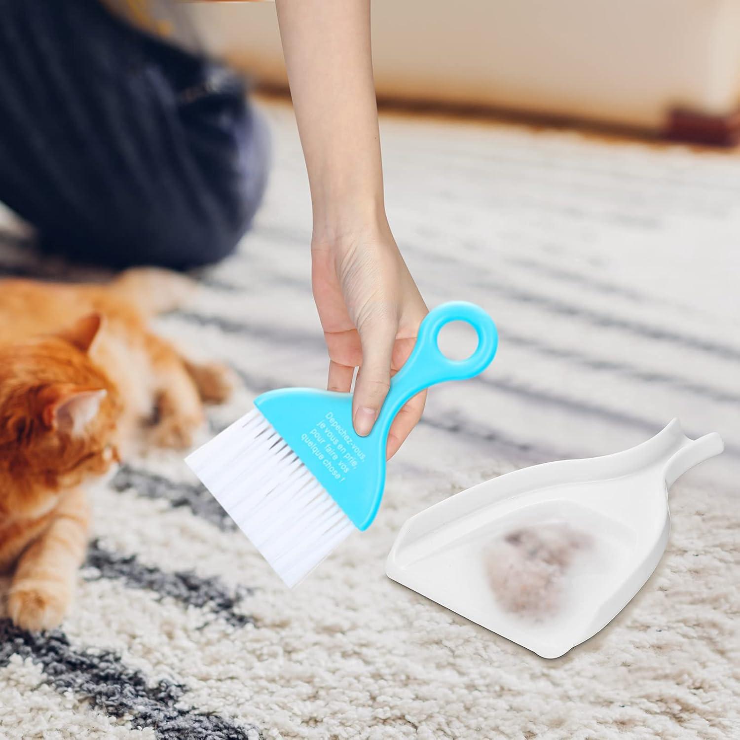 Juego de Escoba y Recogedor Mini CHENGU 3 Pcs Colores