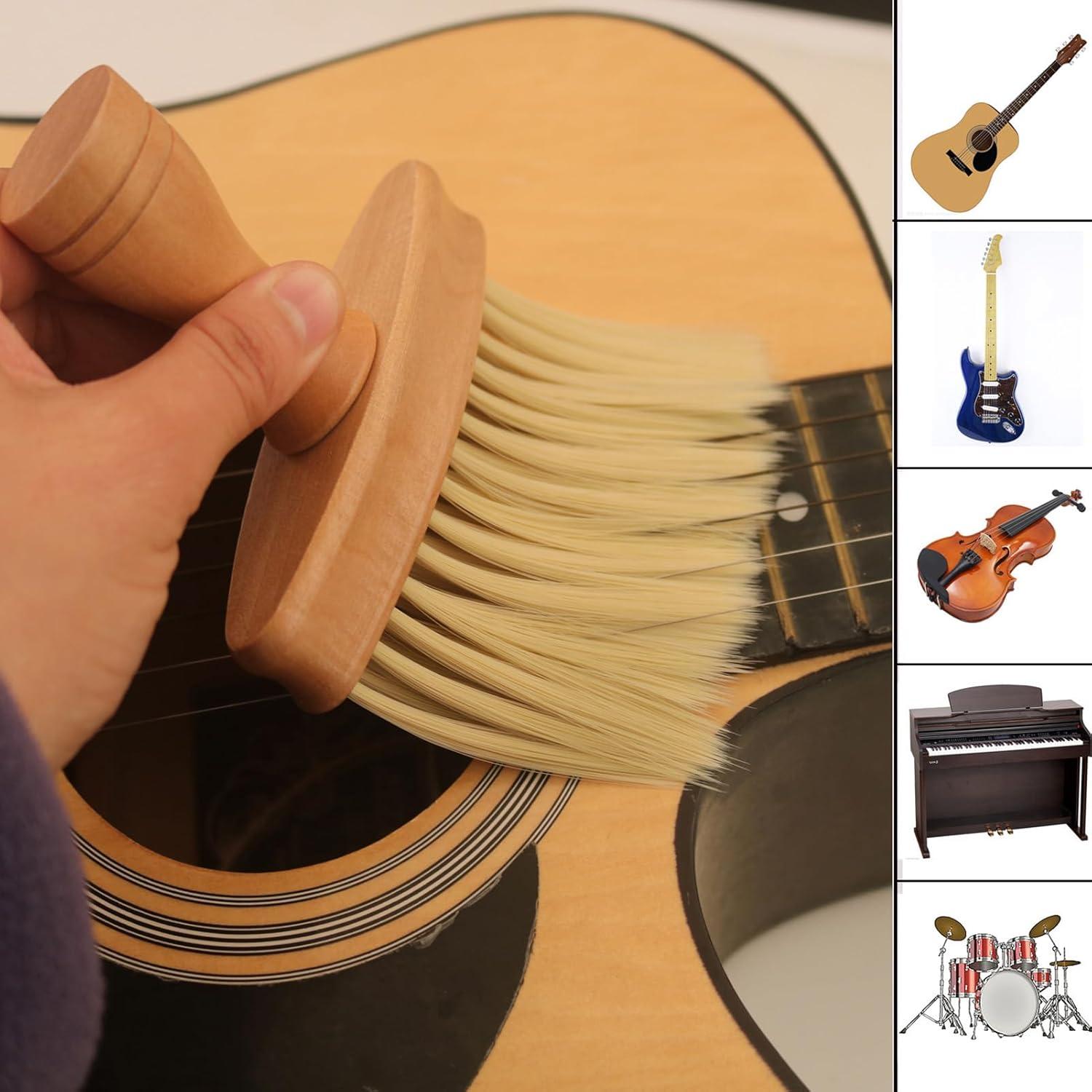 Cepillo de Limpieza para Instrumentos TOPINCN - Madera y Nailon
