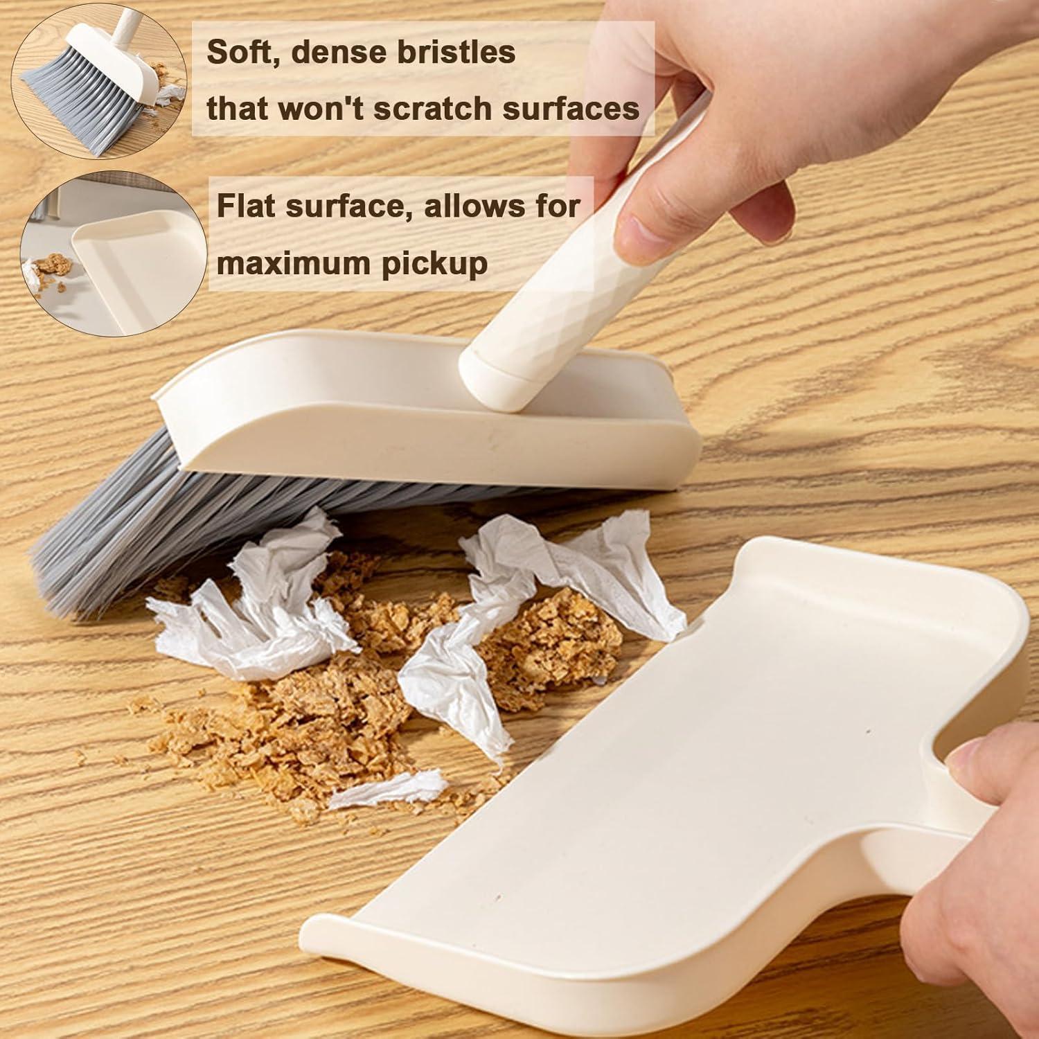 Juego de Escoba y Recogedor Mini Keromtein para Limpieza