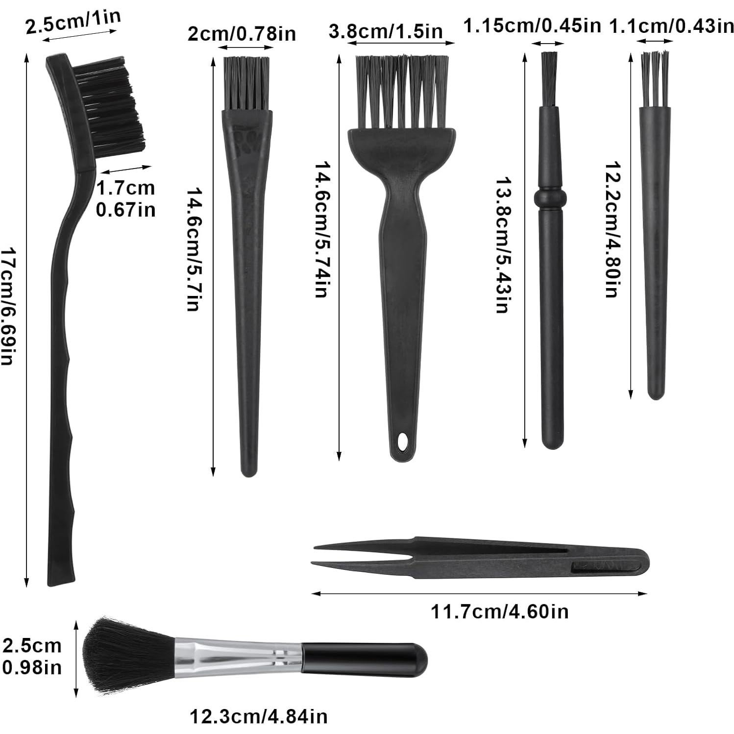 Kit de Cepillos de Limpieza de Teclado Ymapinc 7 PZS ESD-Safe