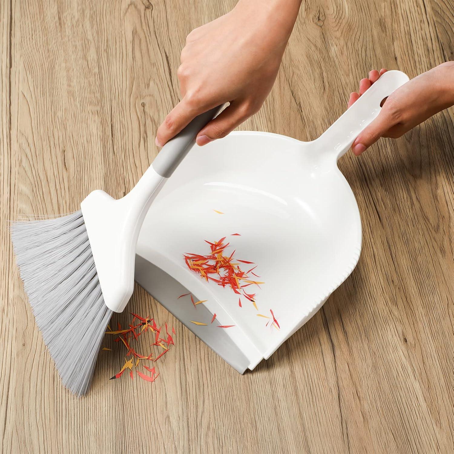 4 Sets Mini Escoba y Recogedor Zopeal para Limpieza Hogar