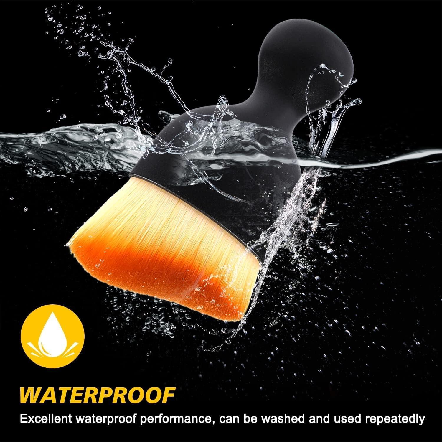 Juego de 3 Cepillos de Limpieza Interior de Coche QUAAM