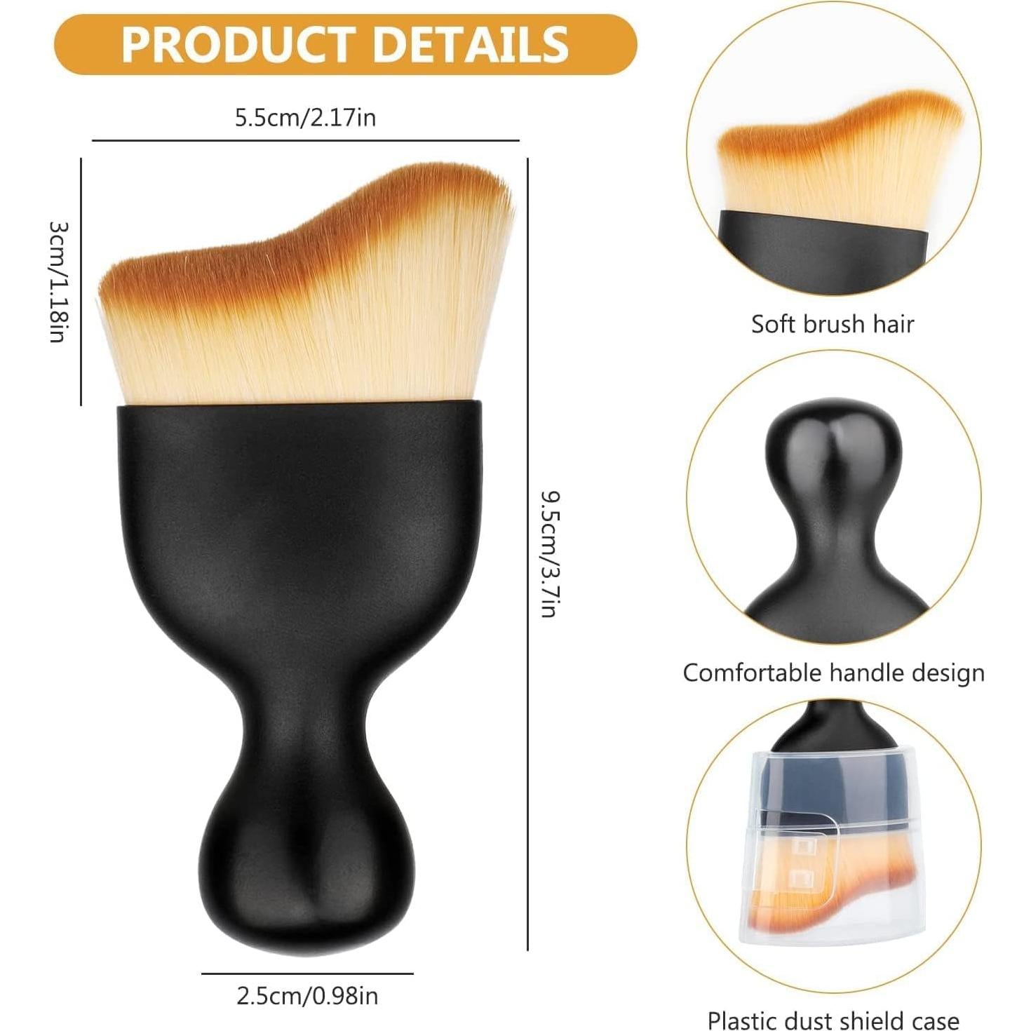 Juego de 3 Cepillos de Limpieza Interior de Coche QUAAM