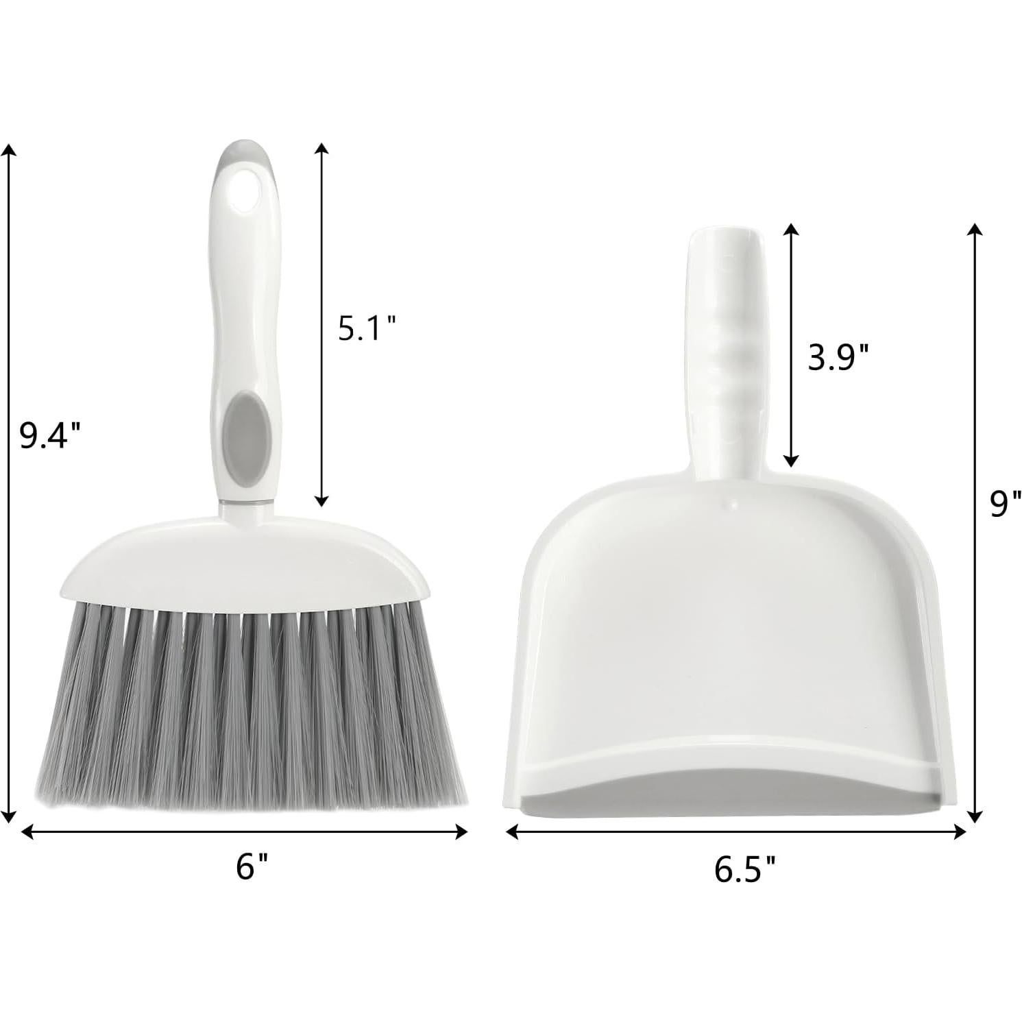 Juego de Mini Escoba y Recogedor Frcctre 3 Piezas Gris