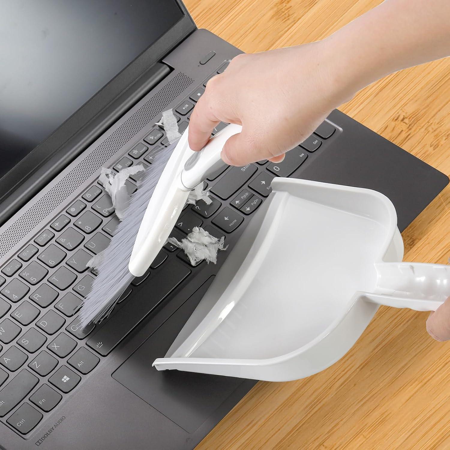 Juego de Mini Escoba y Recogedor Frcctre 3 Piezas Gris