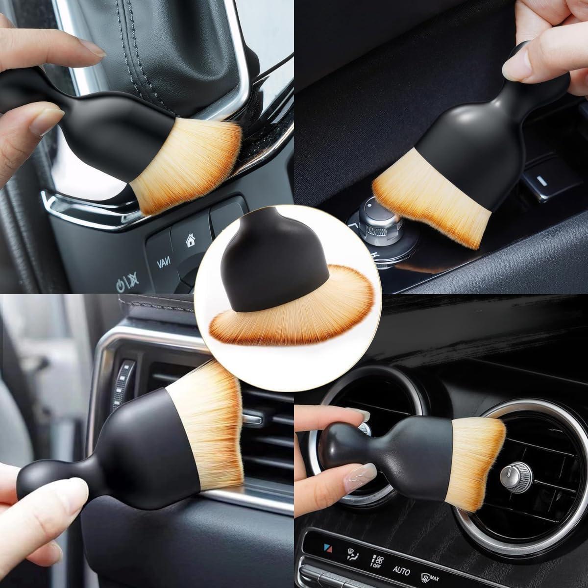 Juego de 3 Cepillos de Limpieza Interior de Coche Genérico