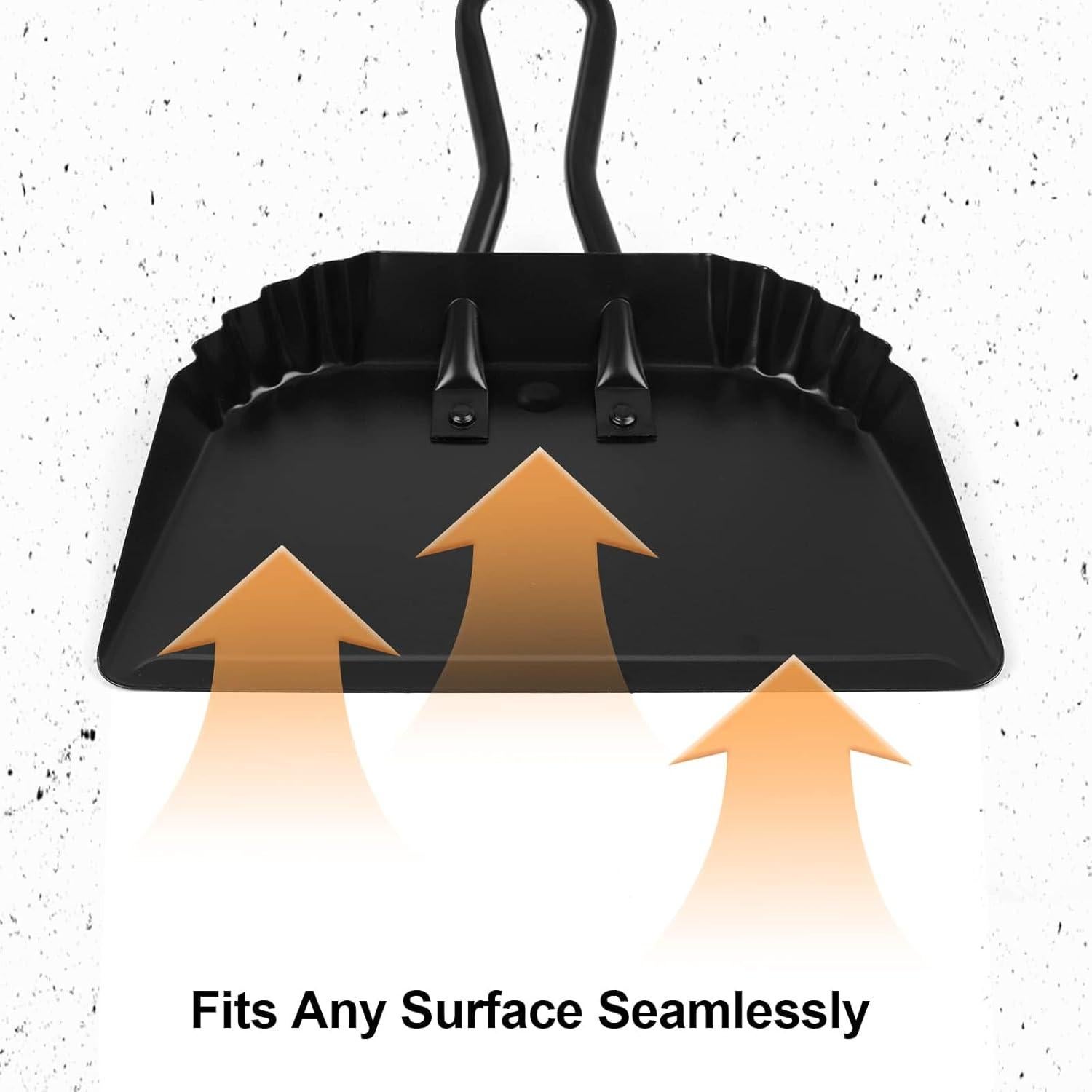 Juego de Recogedor y Cepillo Yangbaga - Metal y Madera 30x36.5 cm